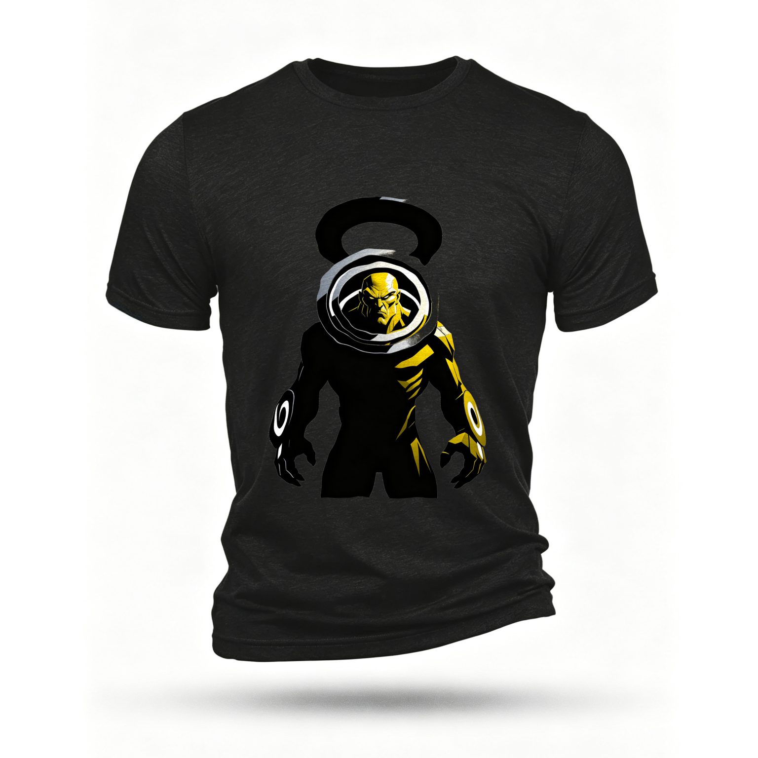 Black T-shirt, front print