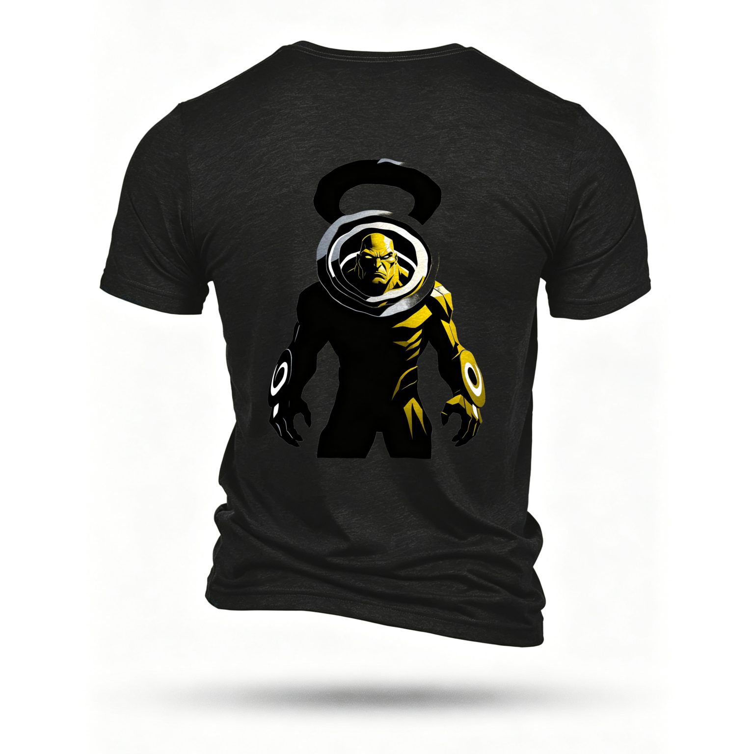 Black T-shirt, back print