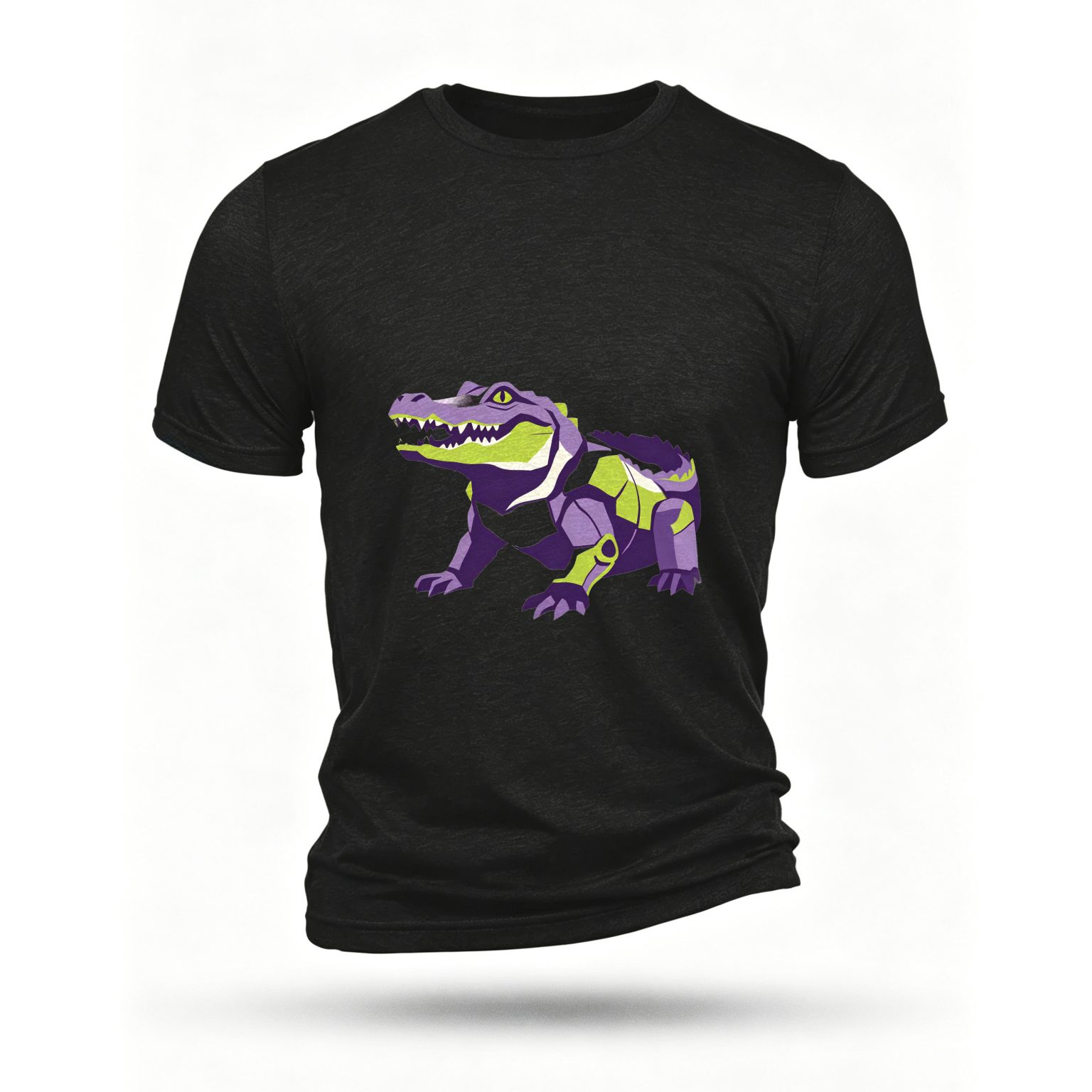 Black T-shirt, front print