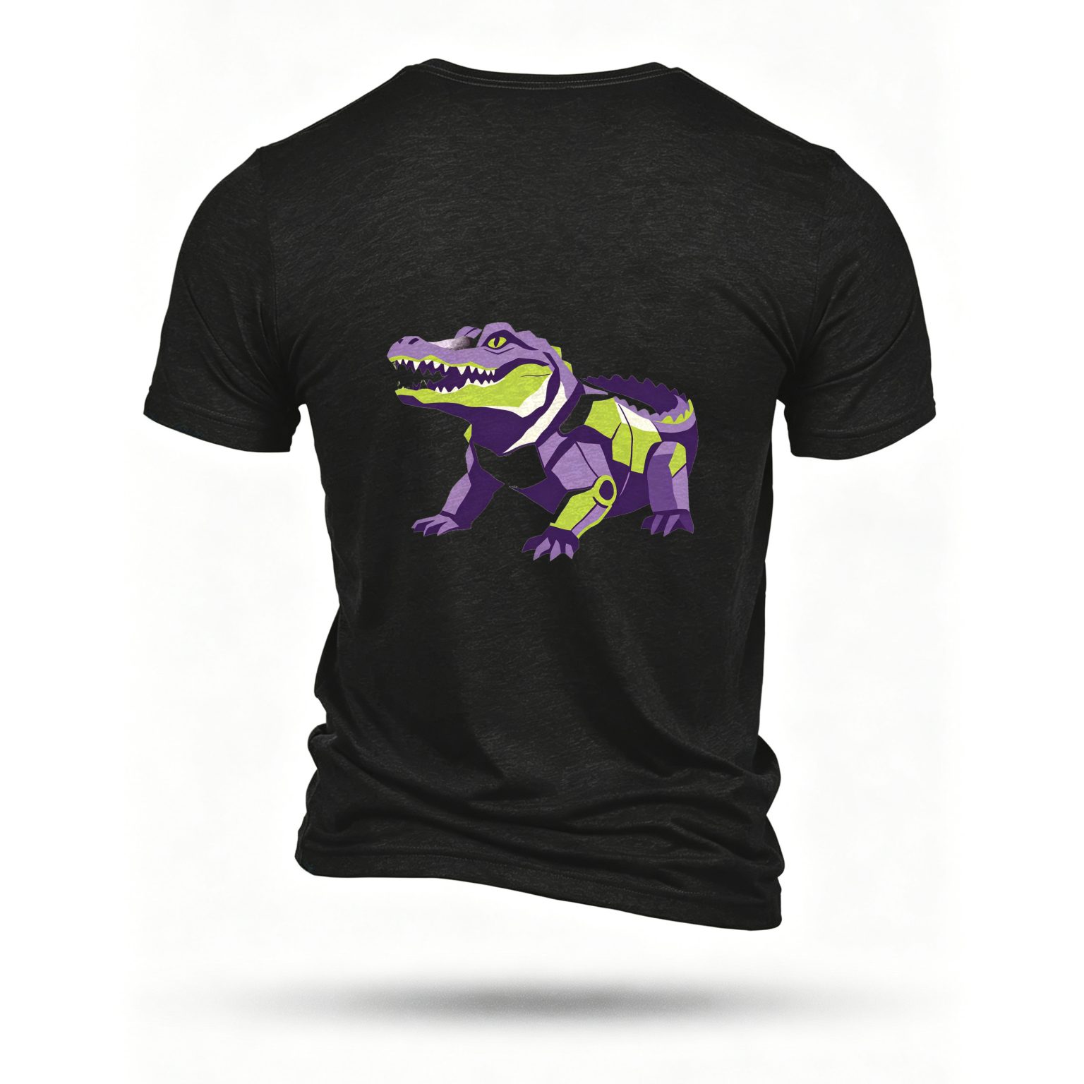 Black T-shirt, back print