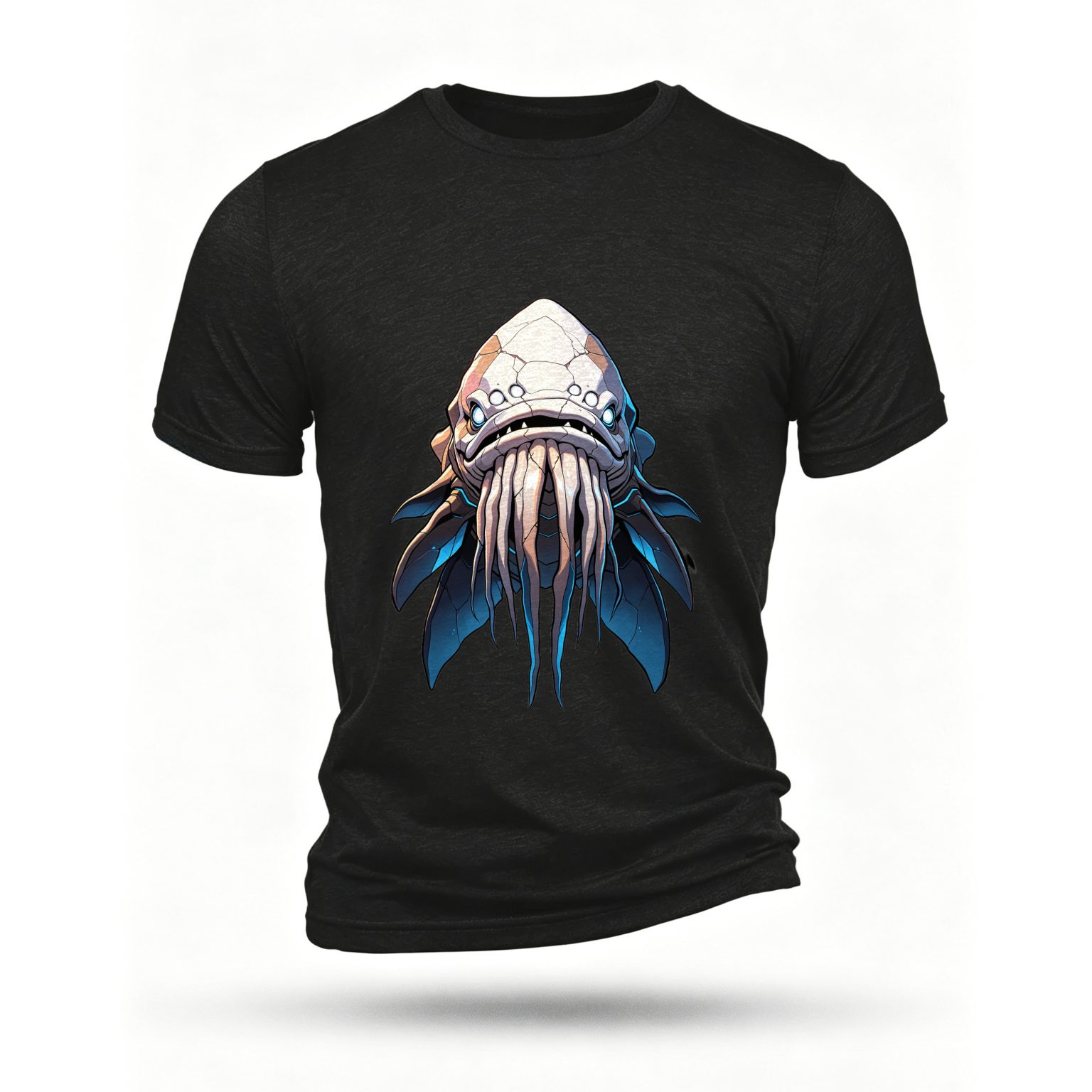 Black T-shirt, front print