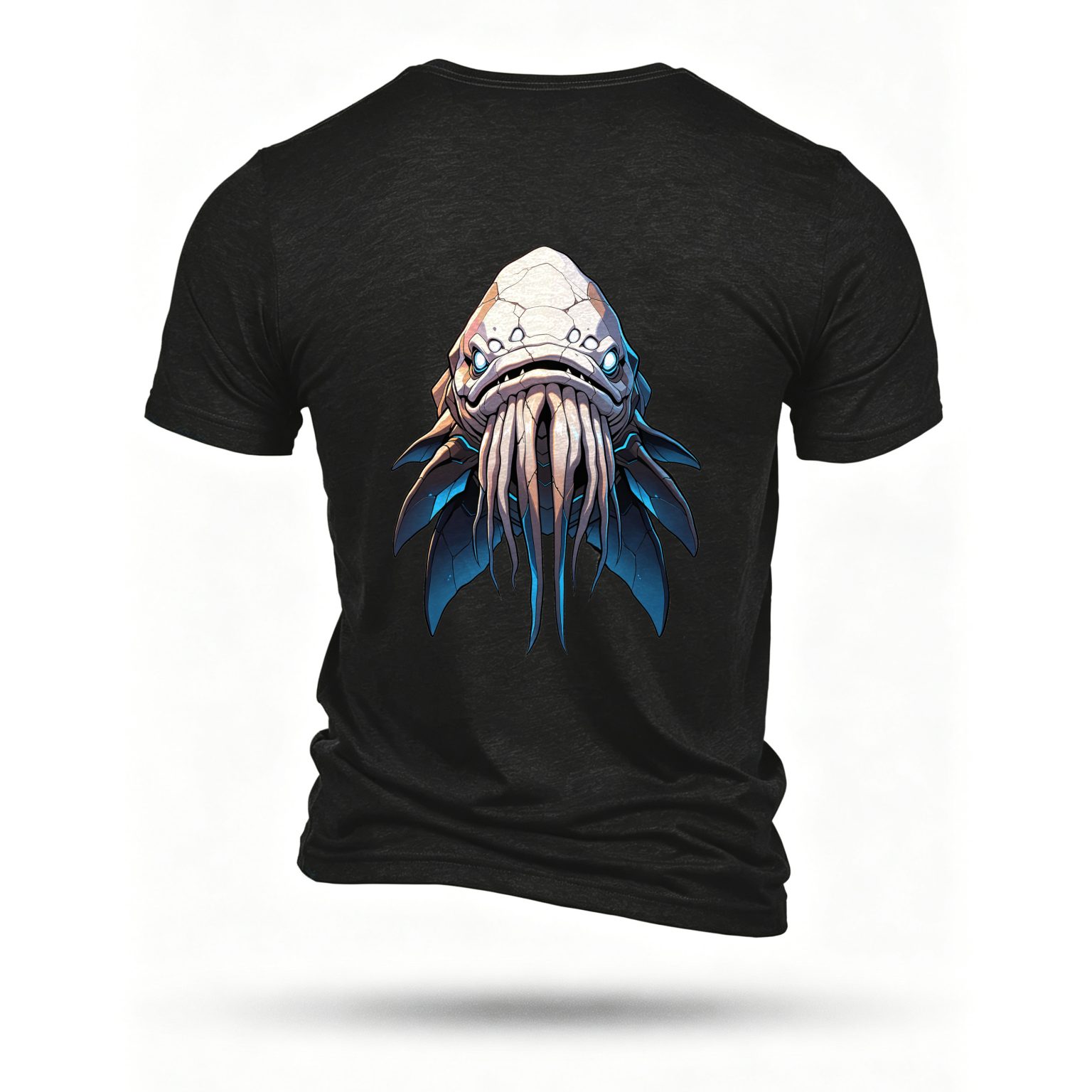 Black T-shirt, back print