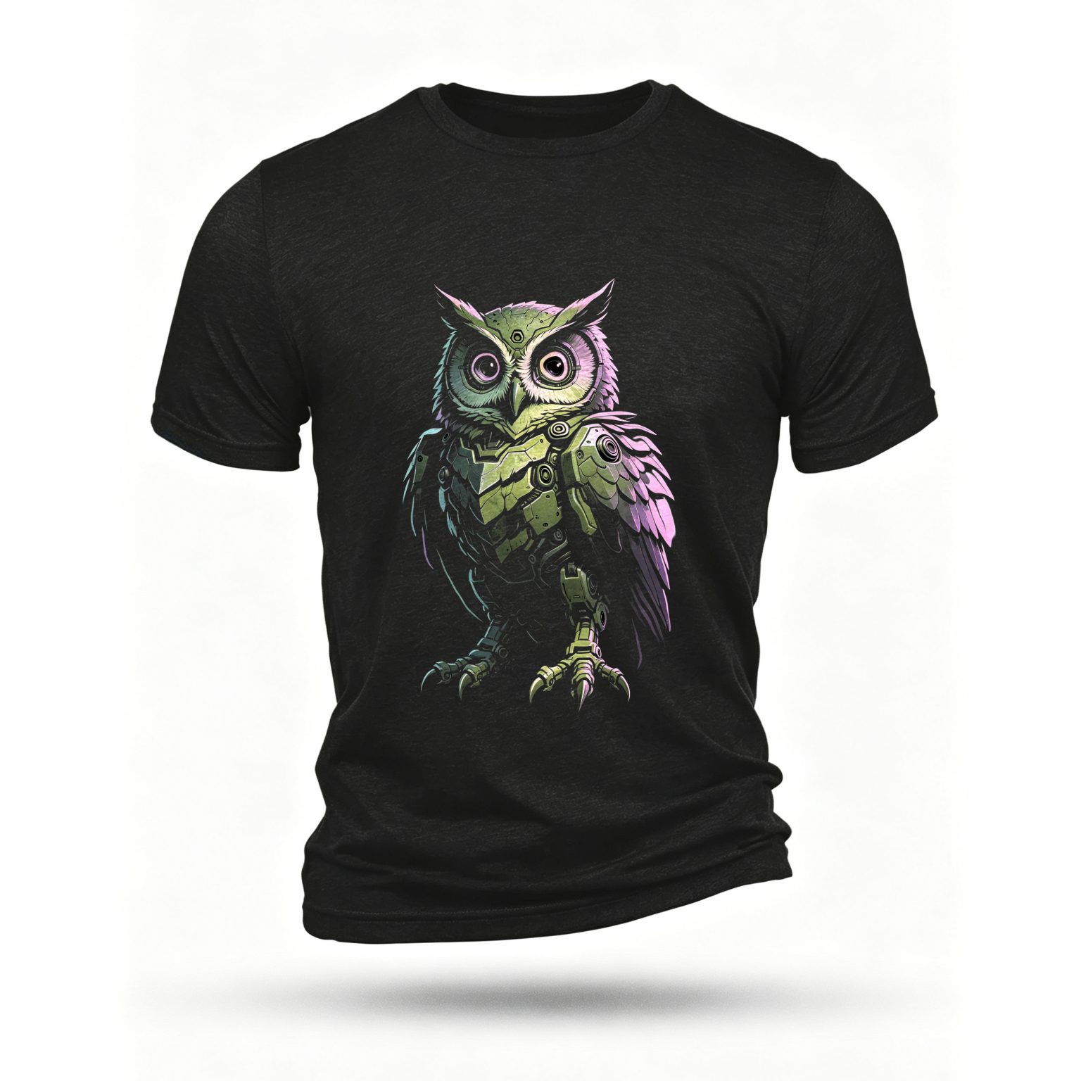 Black T-shirt, front print