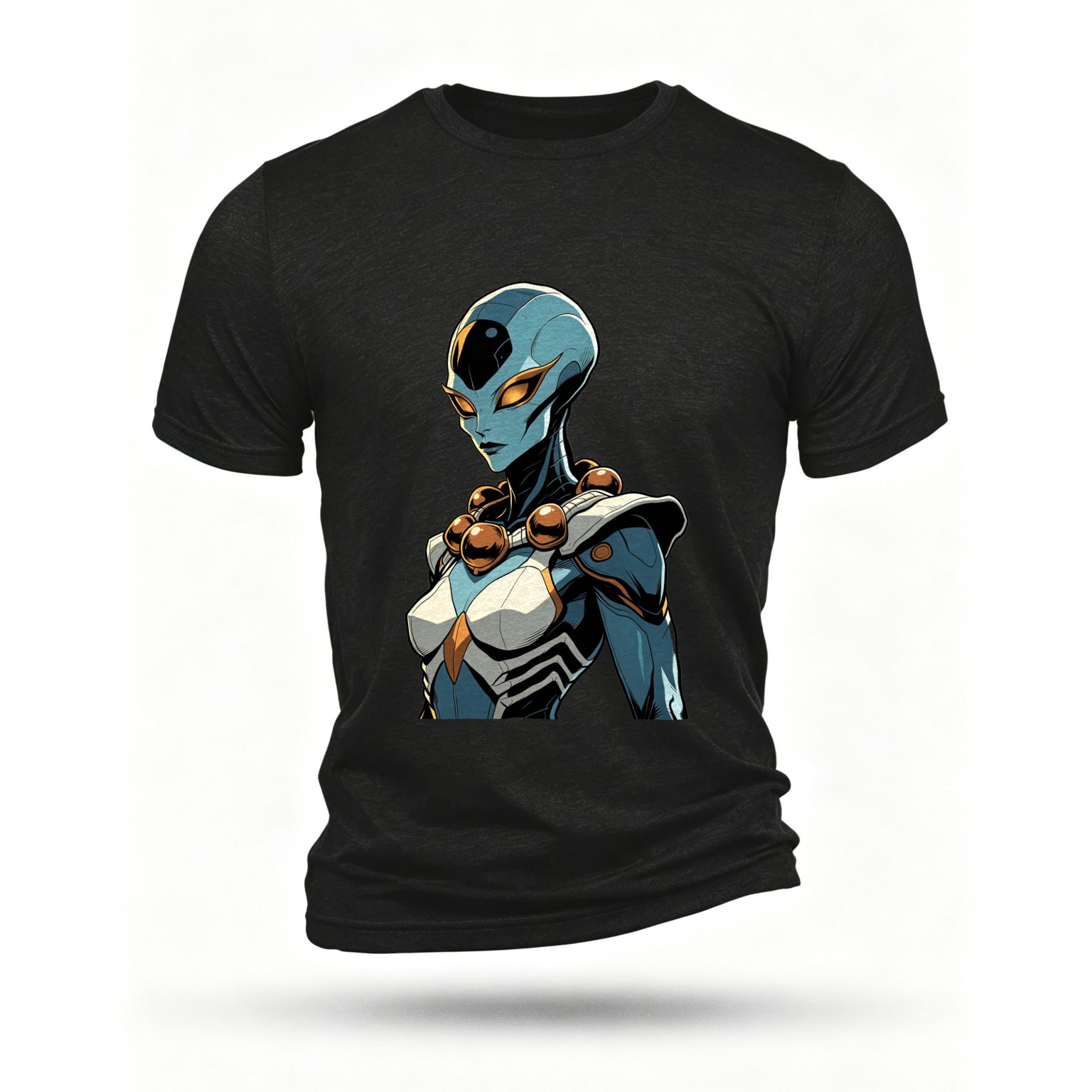 Black T-shirt, front print