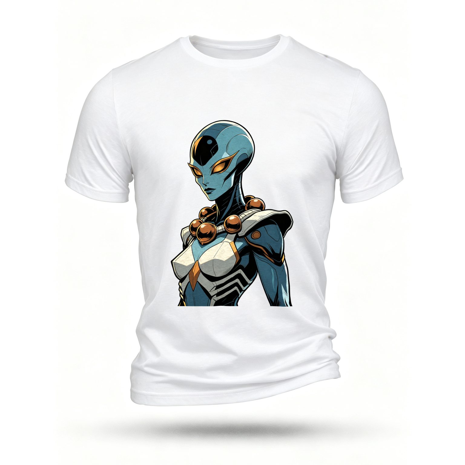 White T-shirt, front print