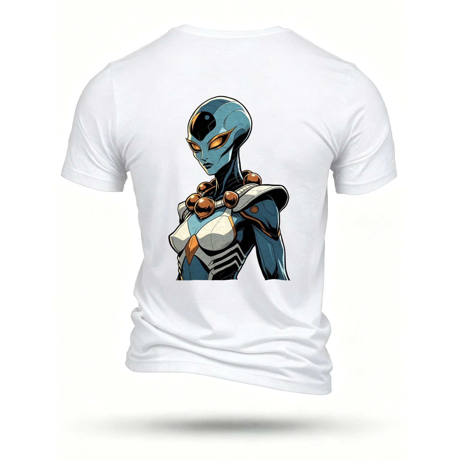 White T-shirt, back print