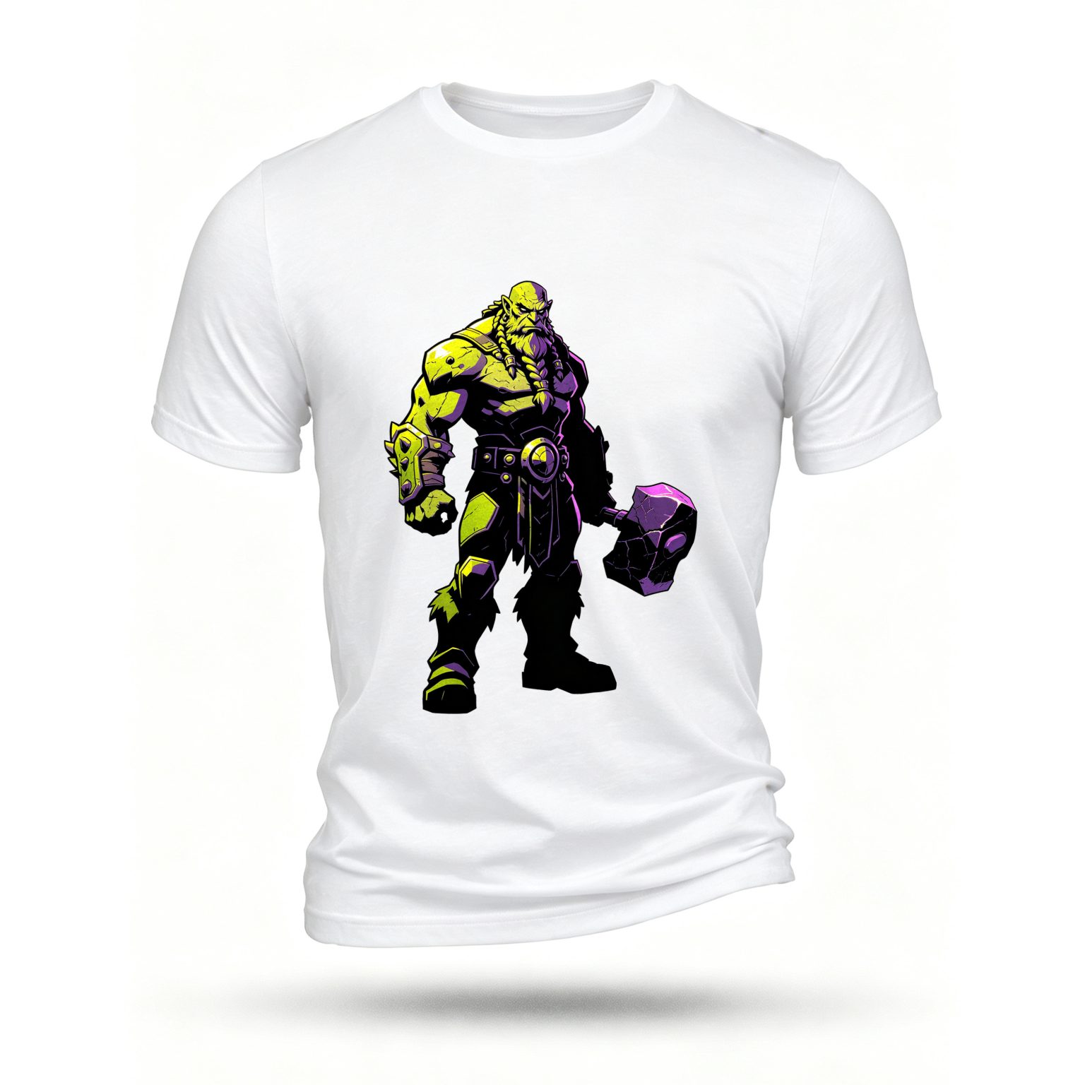 White T-shirt, front print