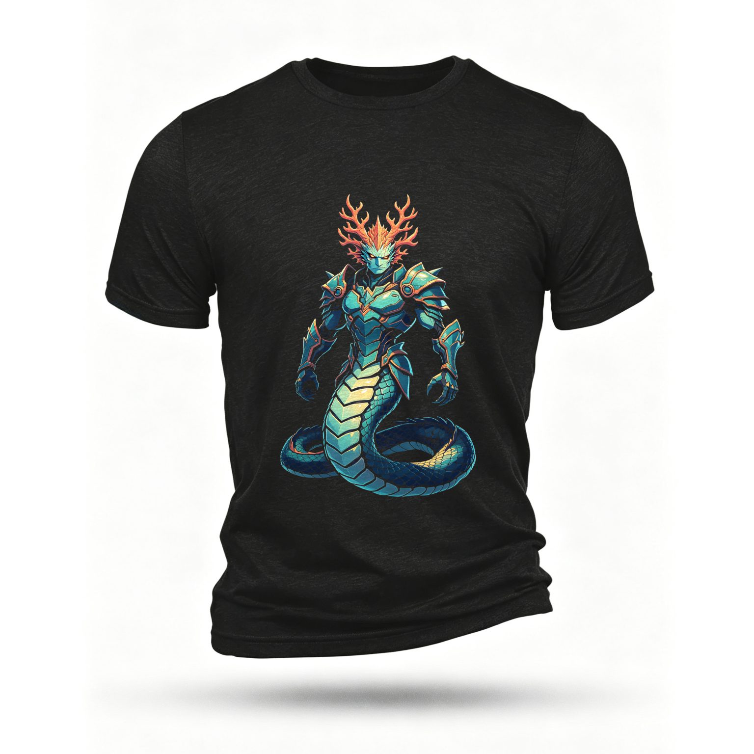 Black T-shirt, front print