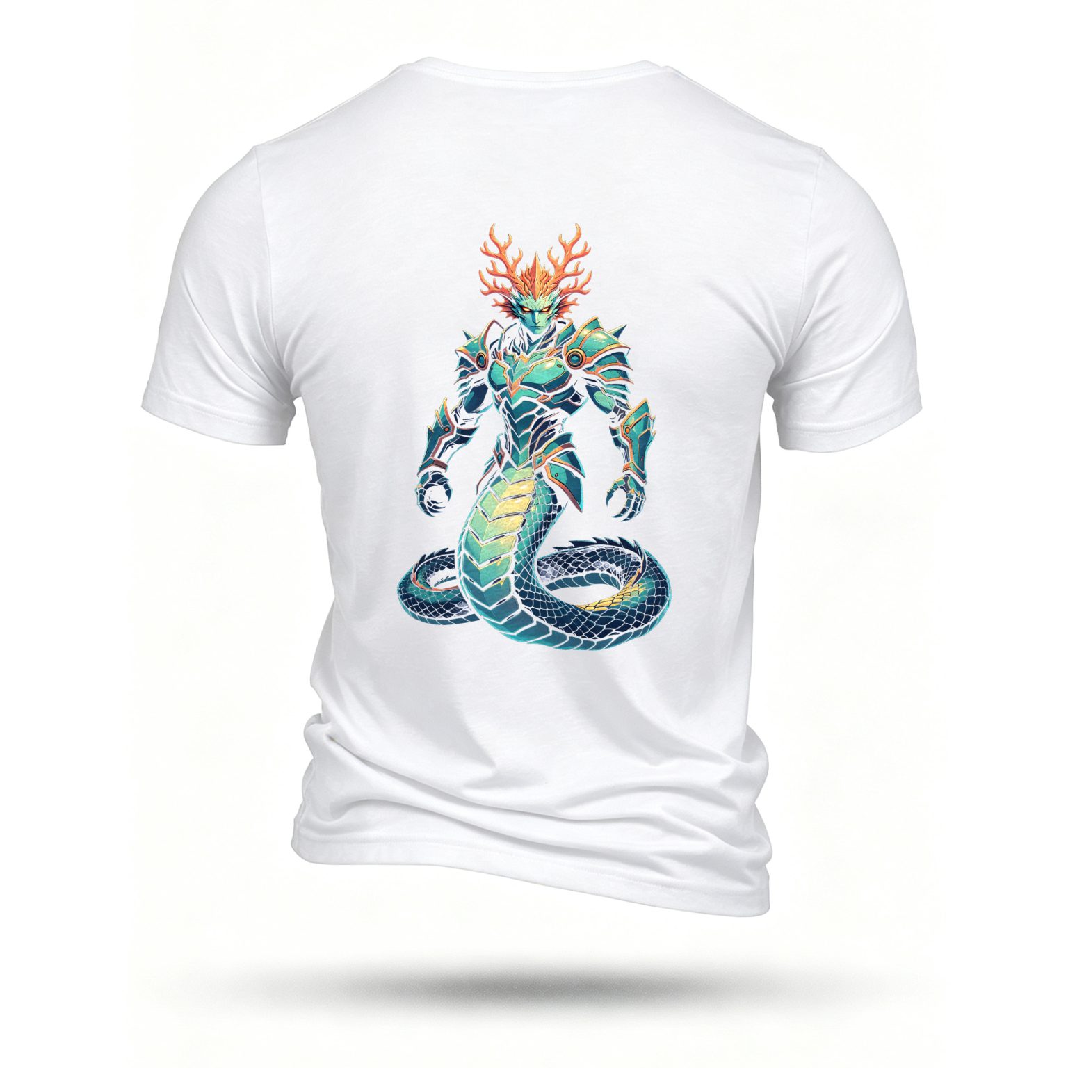 White T-shirt, back print