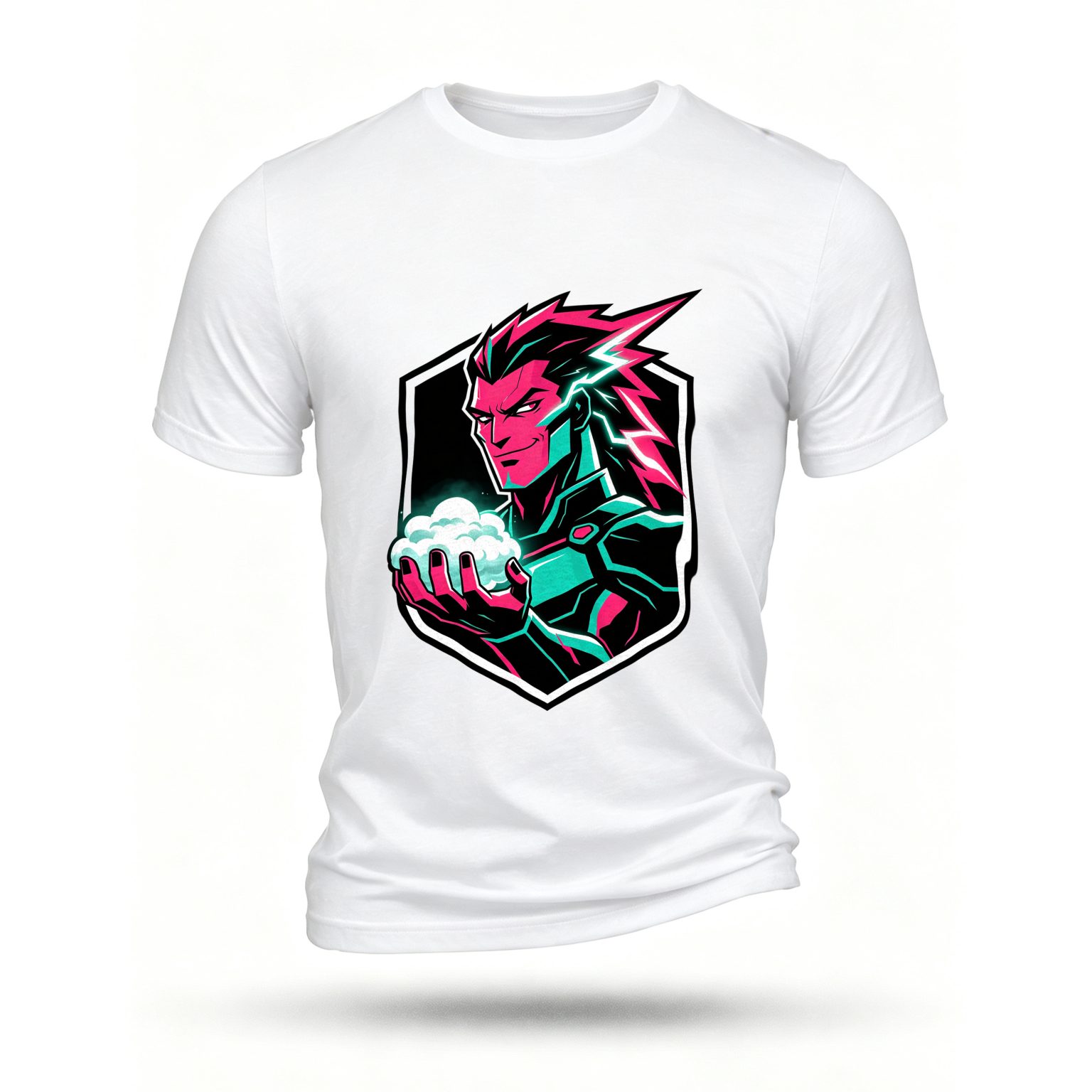 White T-shirt, front print