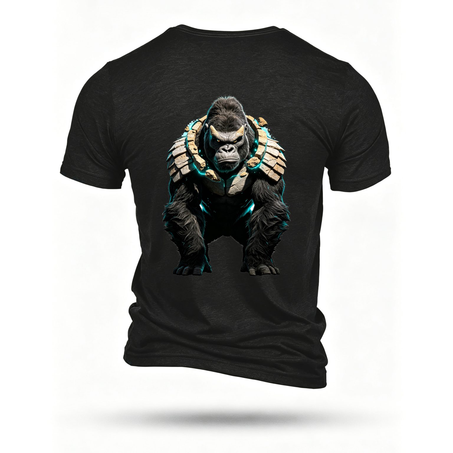 Black T-shirt, back print