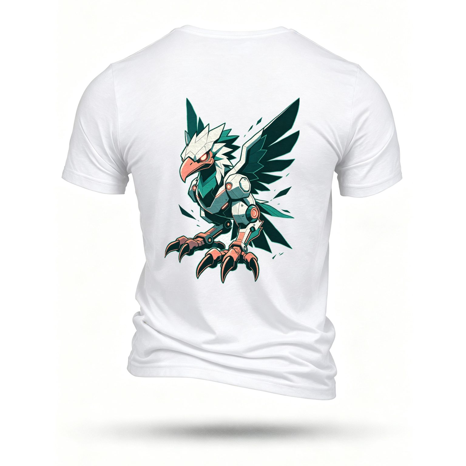White T-shirt, back print