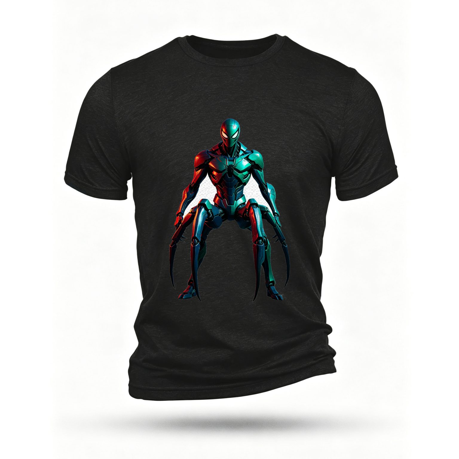 Black T-shirt, front print