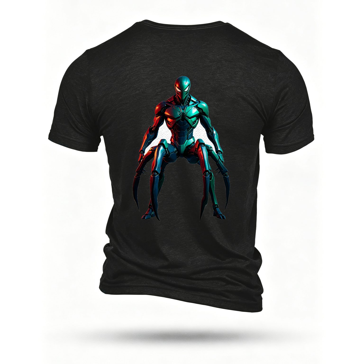 Black T-shirt, back print