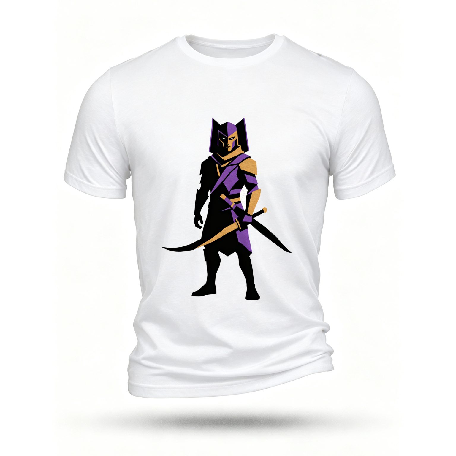 White T-shirt, front print