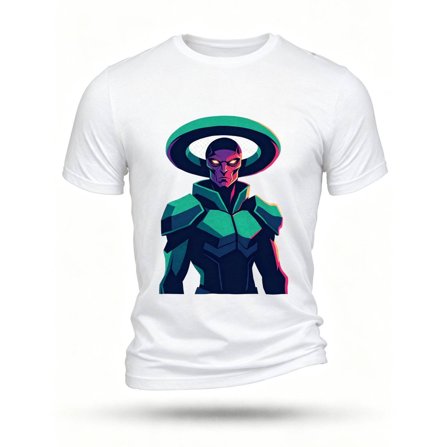 White T-shirt, front print