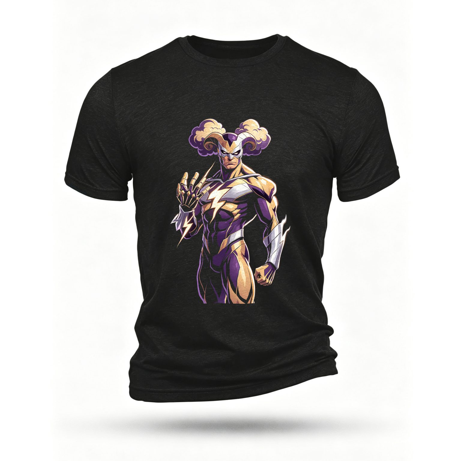 Black T-shirt, front print