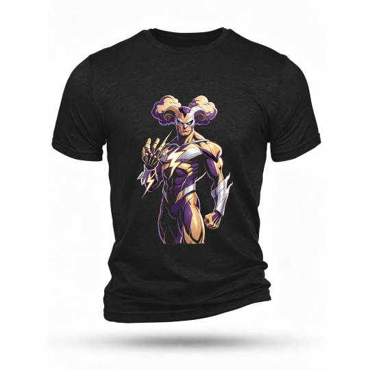 Black T-shirt, front print