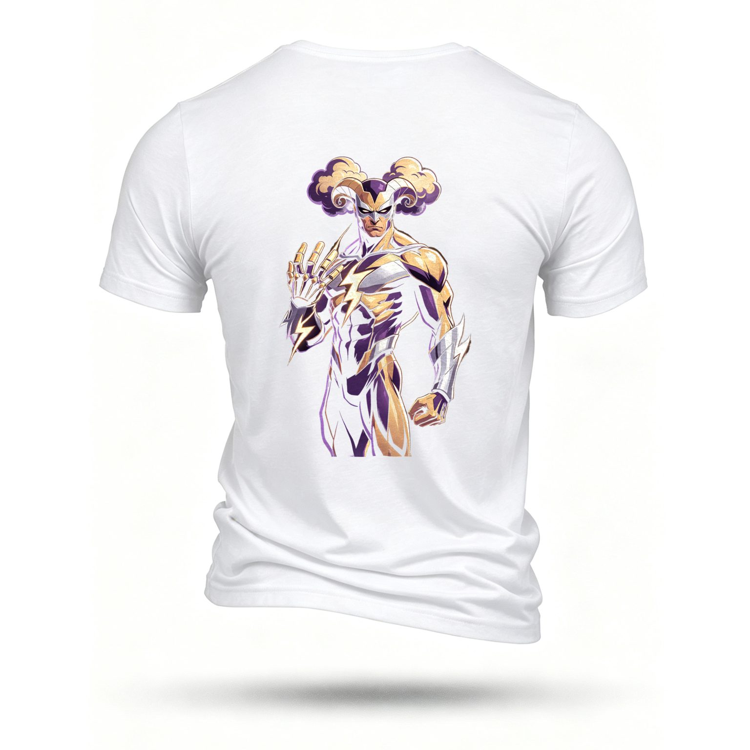 White T-shirt, back print