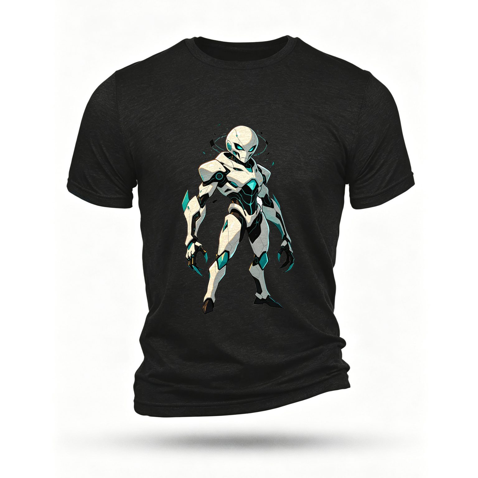 Black T-shirt, front print