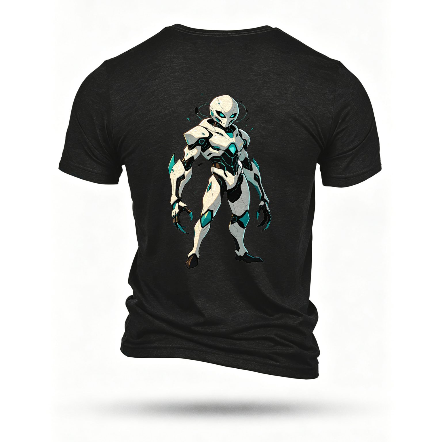Black T-shirt, back print