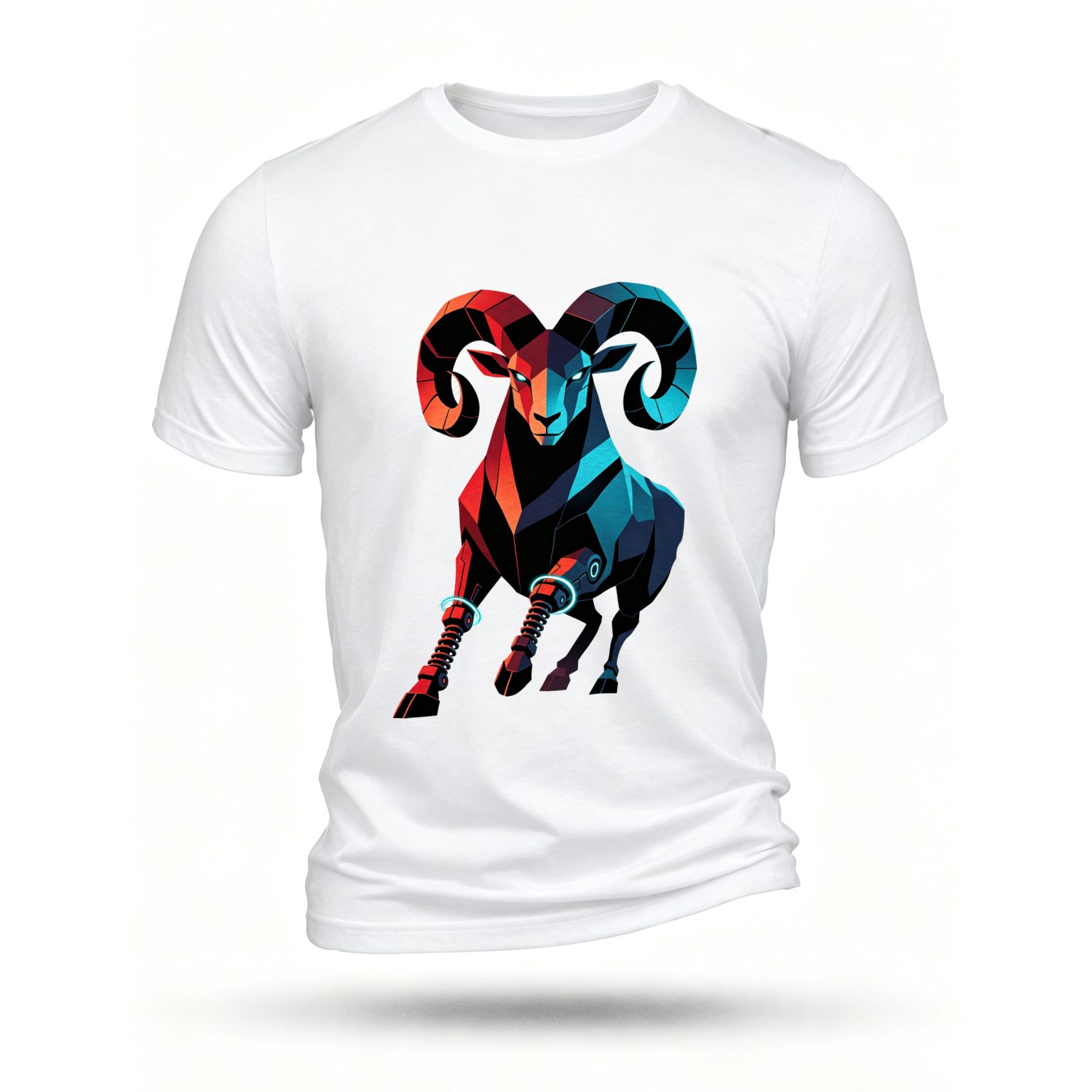 White T-shirt, front print