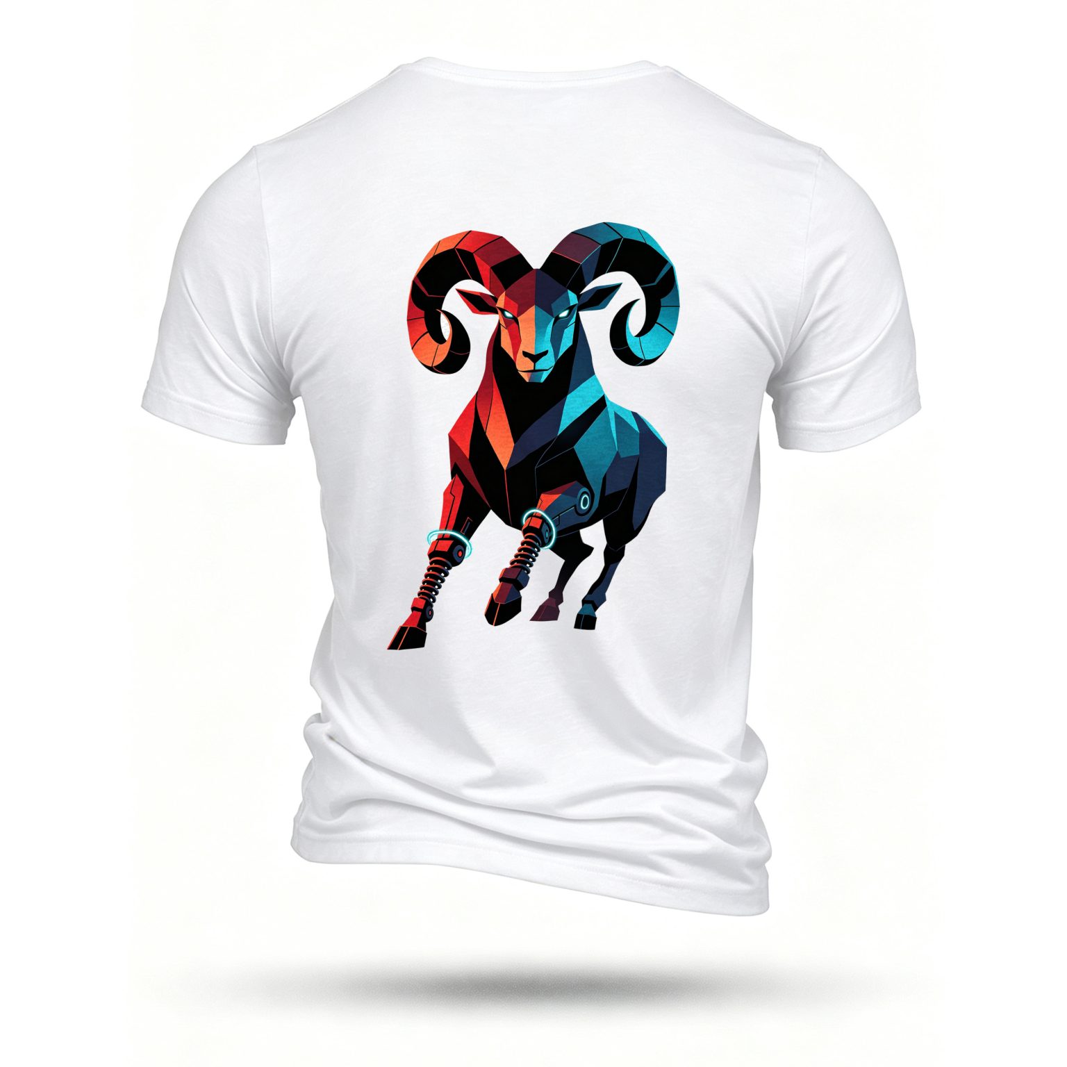 White T-shirt, back print