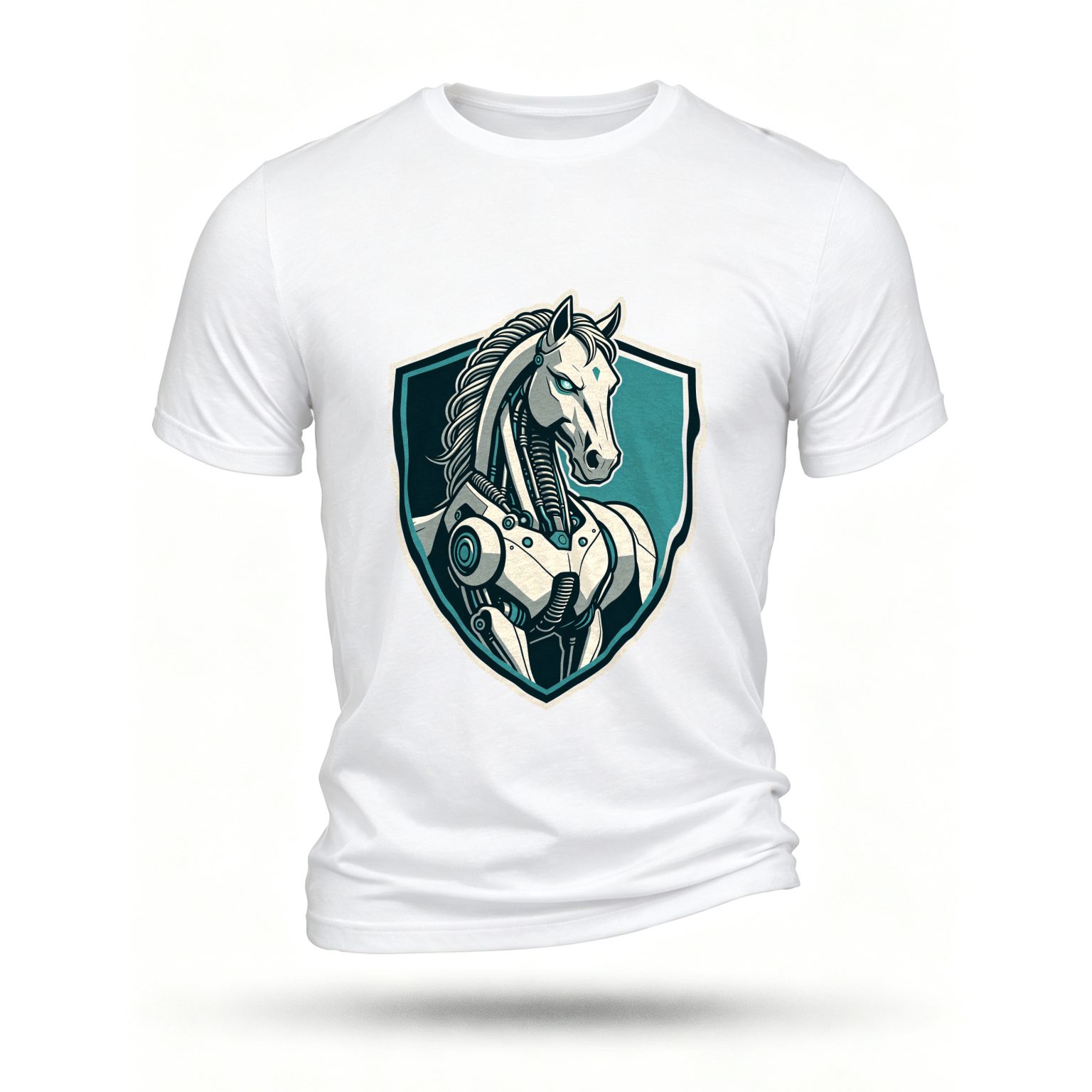 White T-shirt, front print