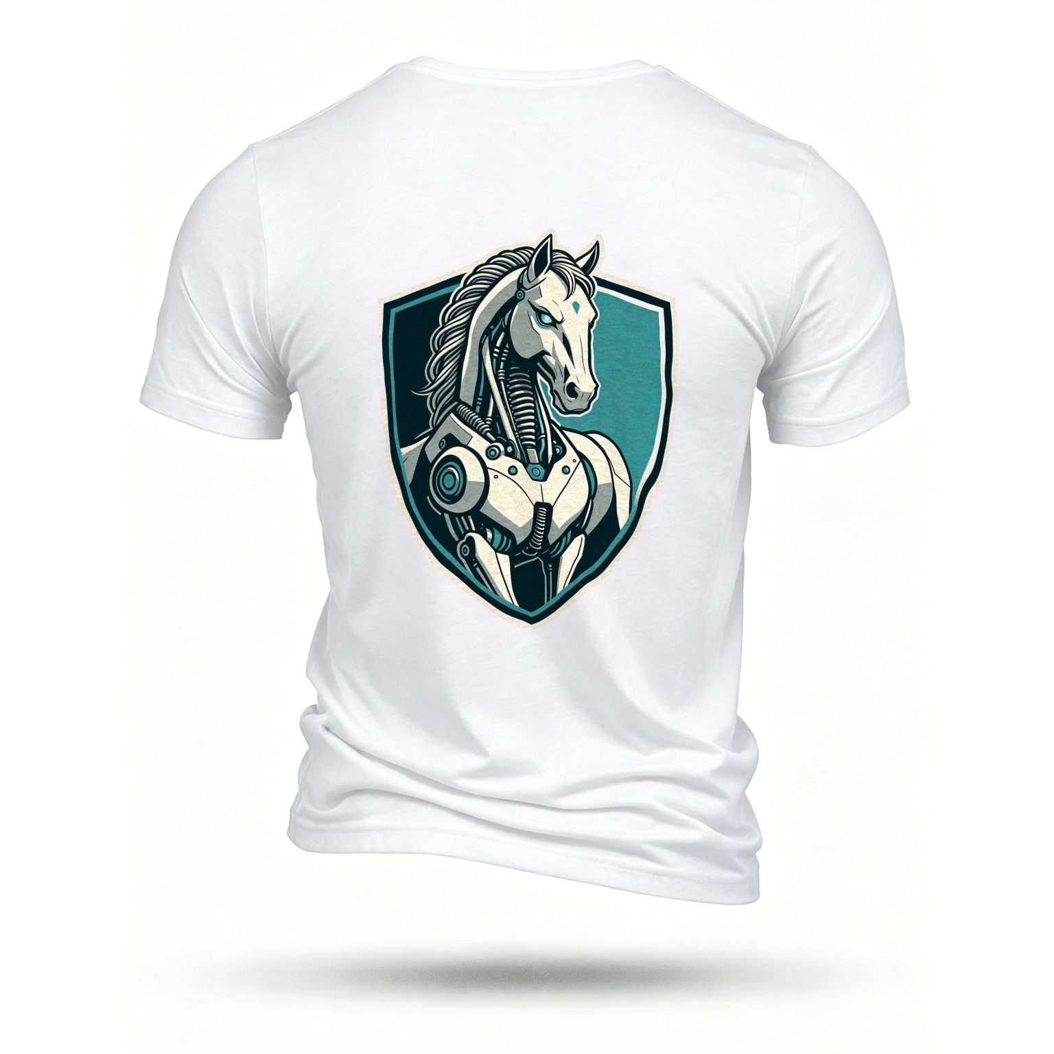 White T-shirt, back print