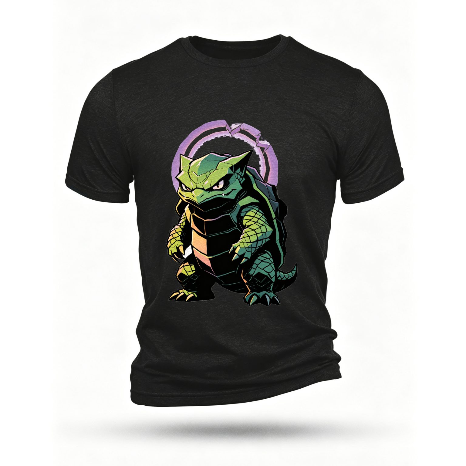 Black T-shirt, front print