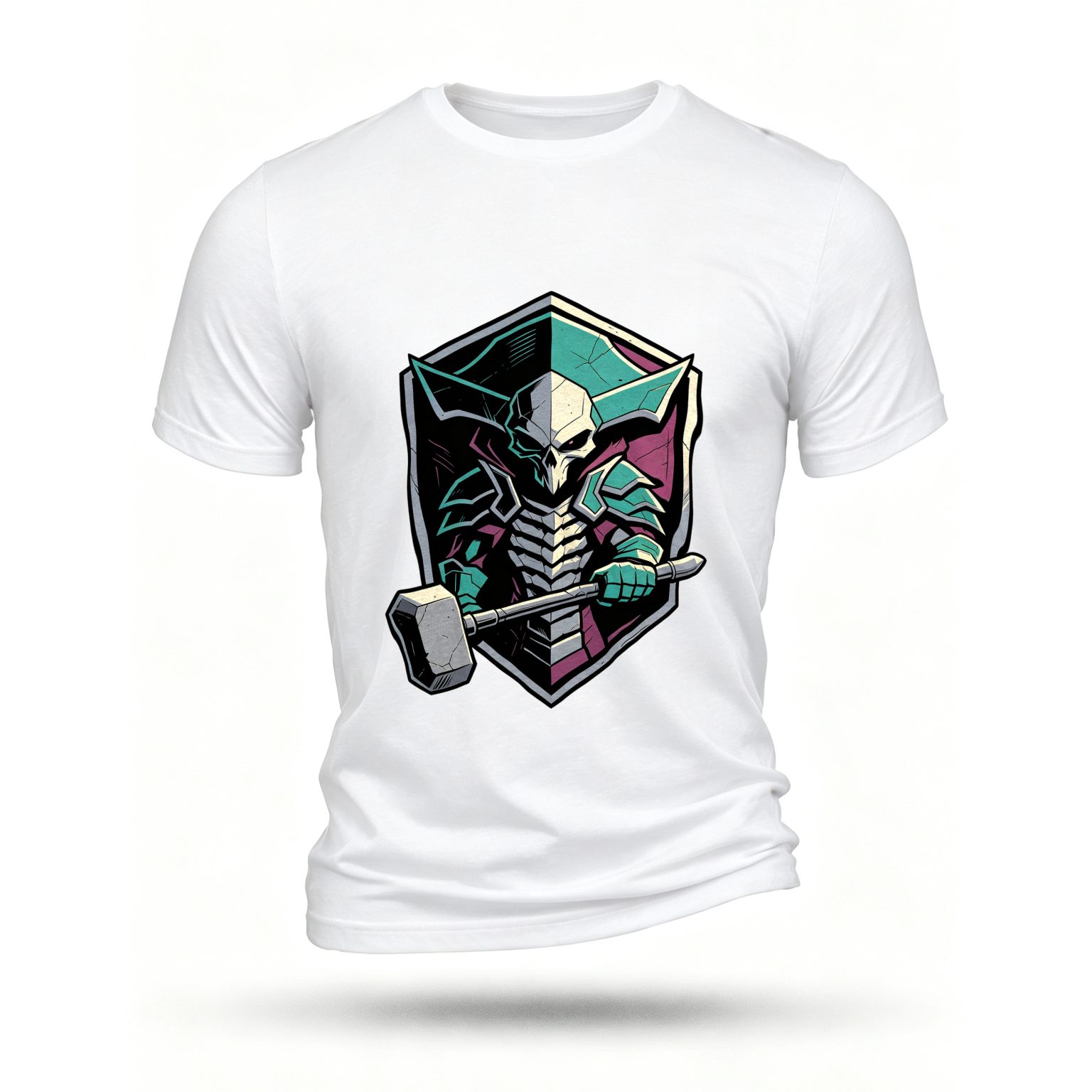 White T-shirt, front print