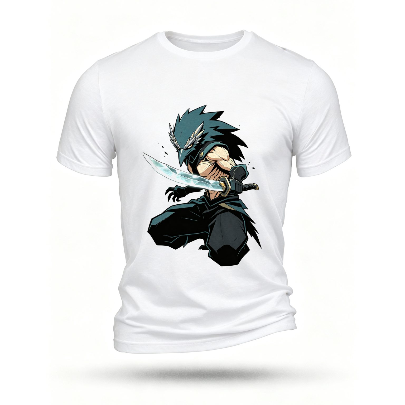 White T-shirt, front print