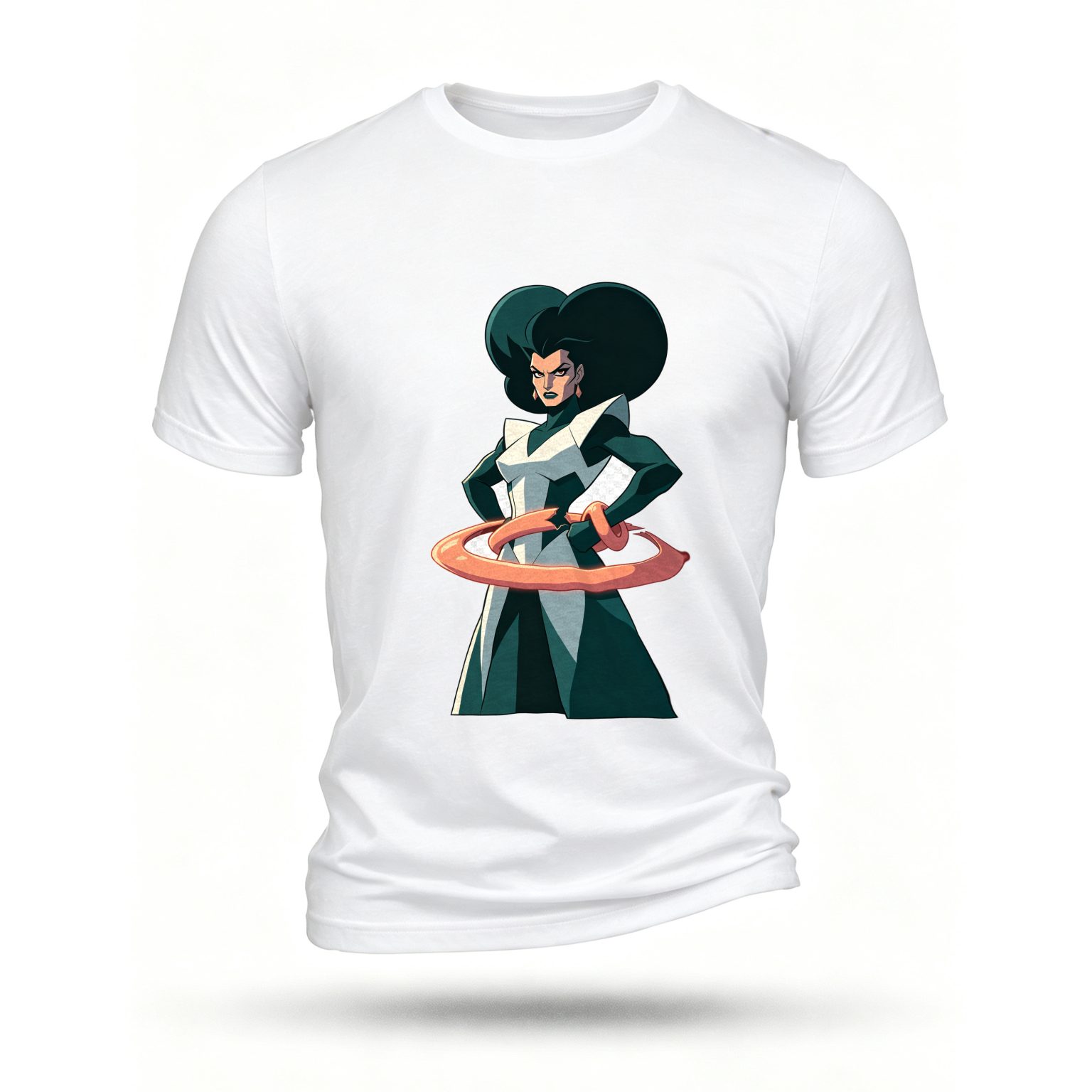 White T-shirt, front print