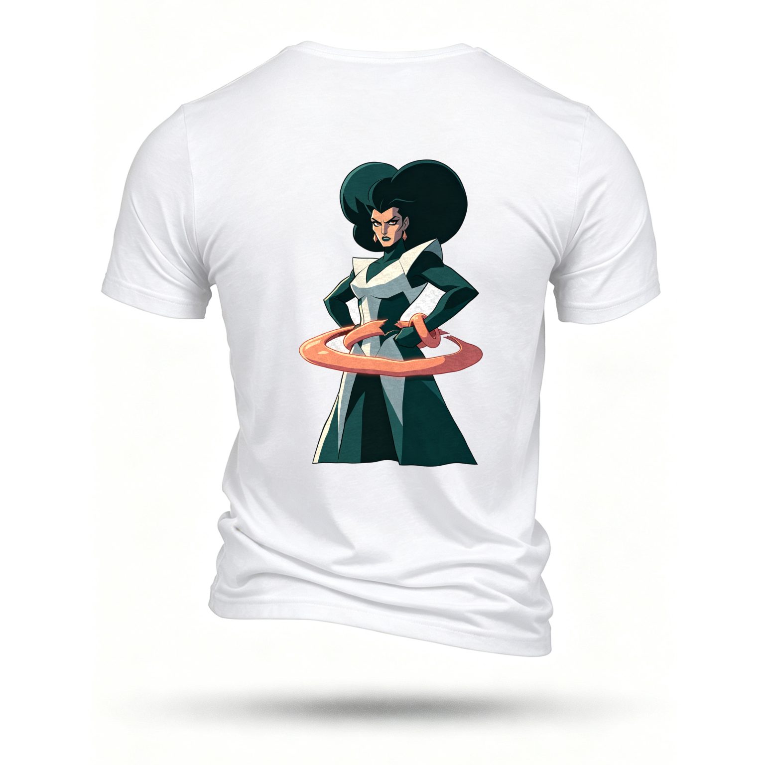 White T-shirt, back print