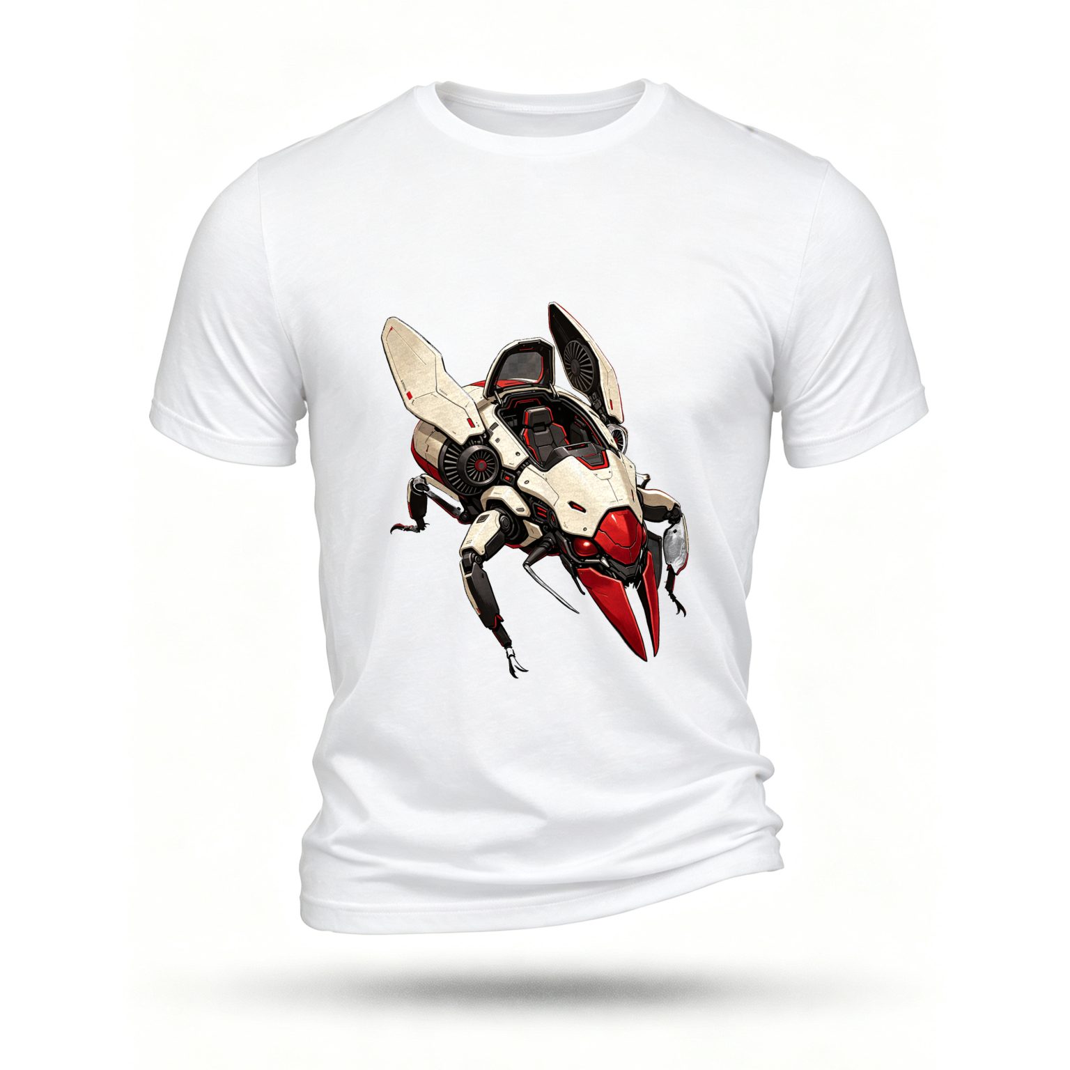 White T-shirt, front print