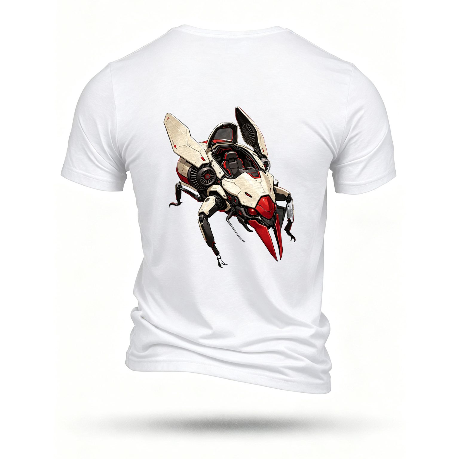 White T-shirt, back print