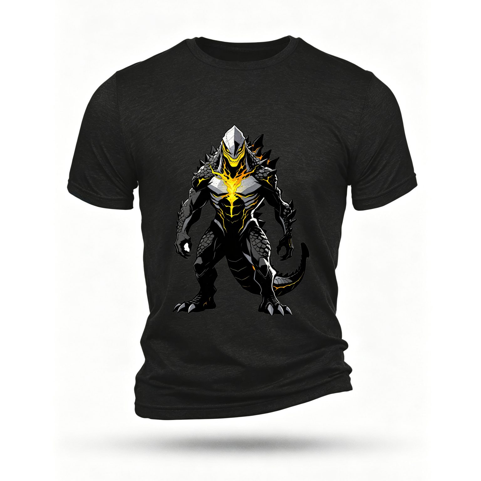 Black T-shirt, front print