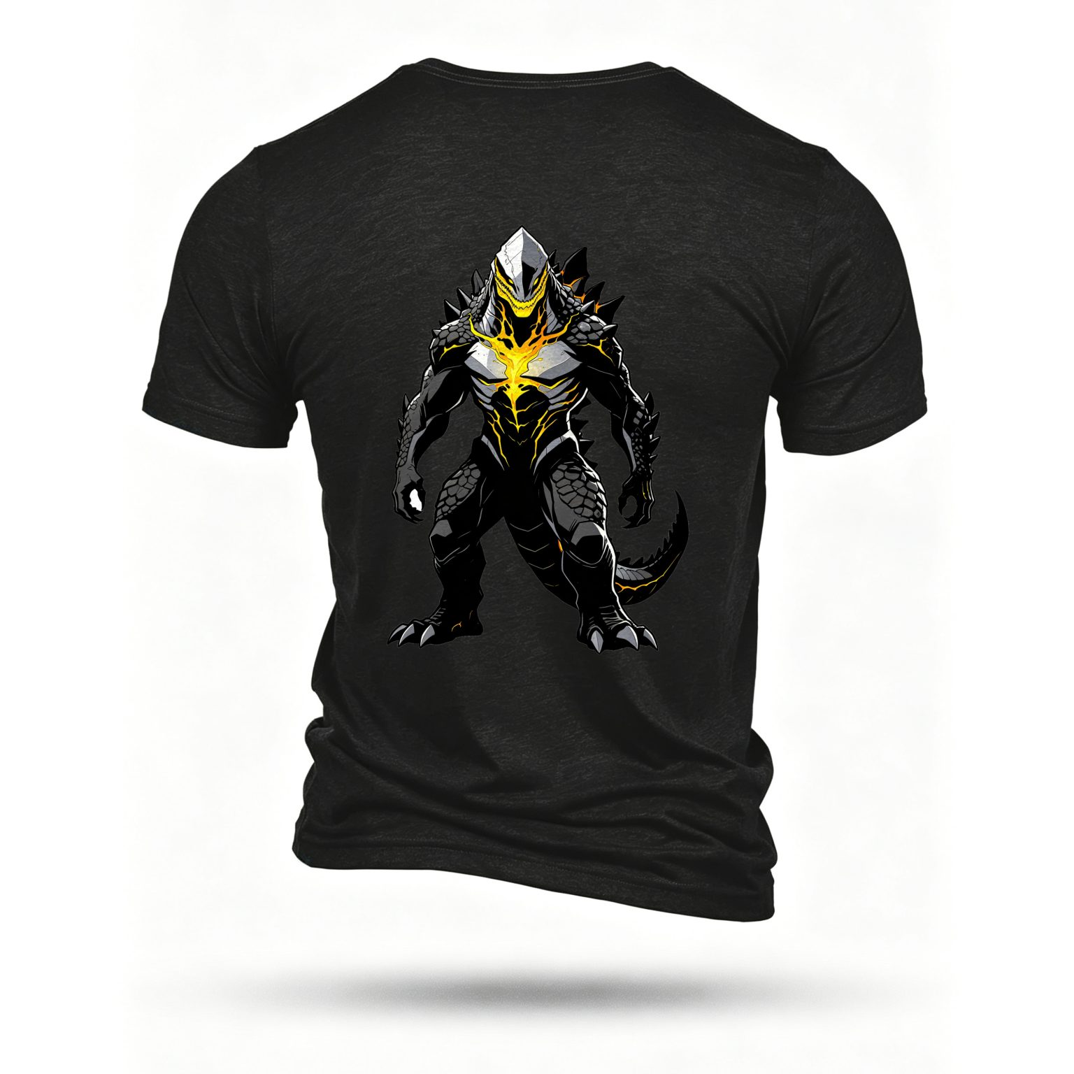 Black T-shirt, back print