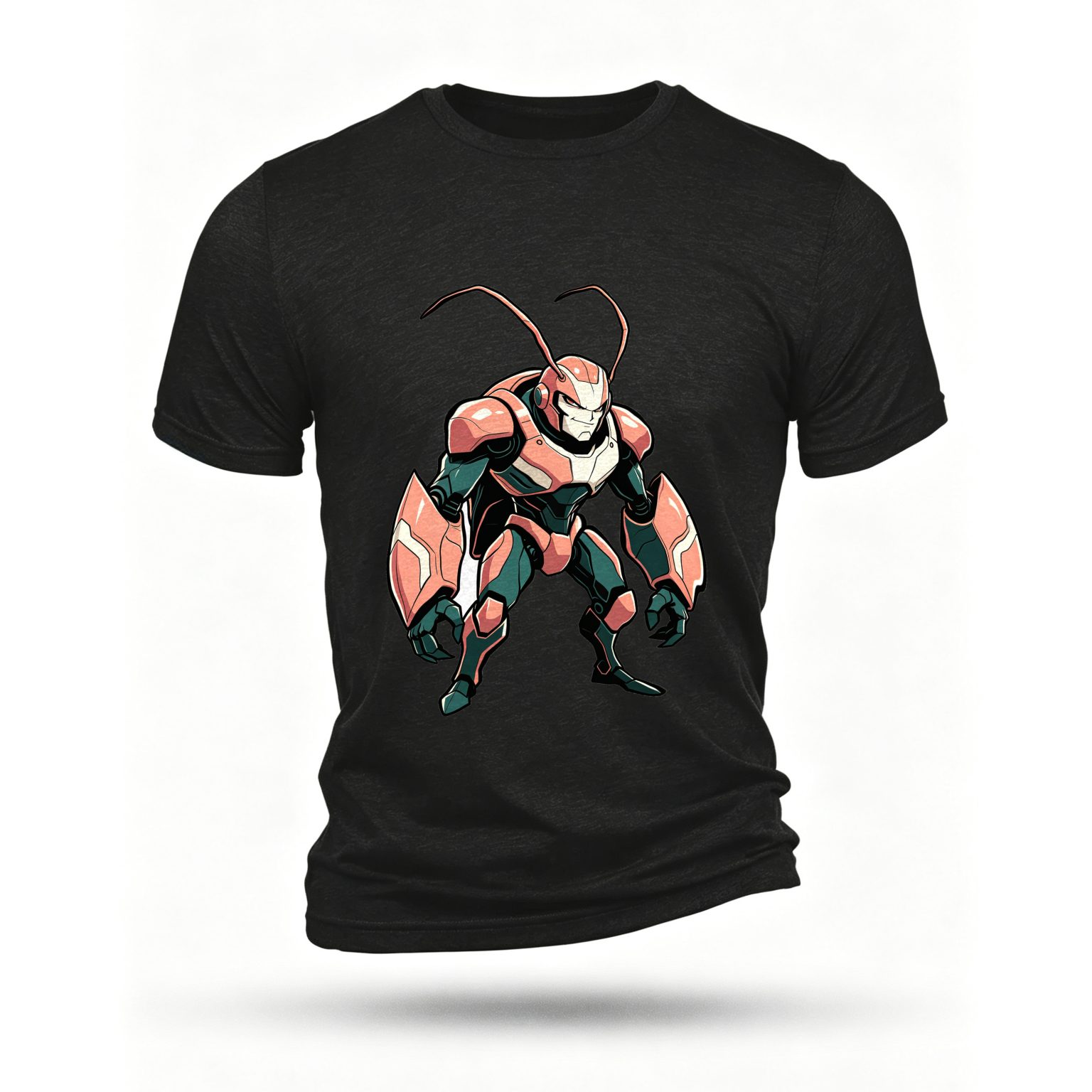 Black T-shirt, front print