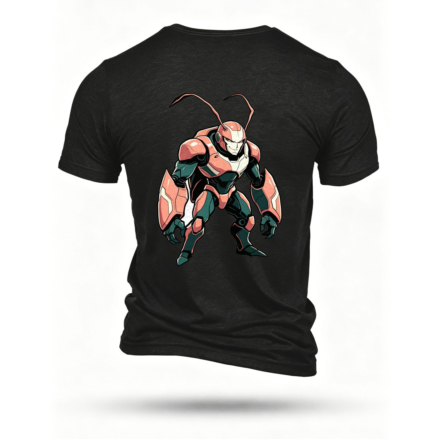 Black T-shirt, back print