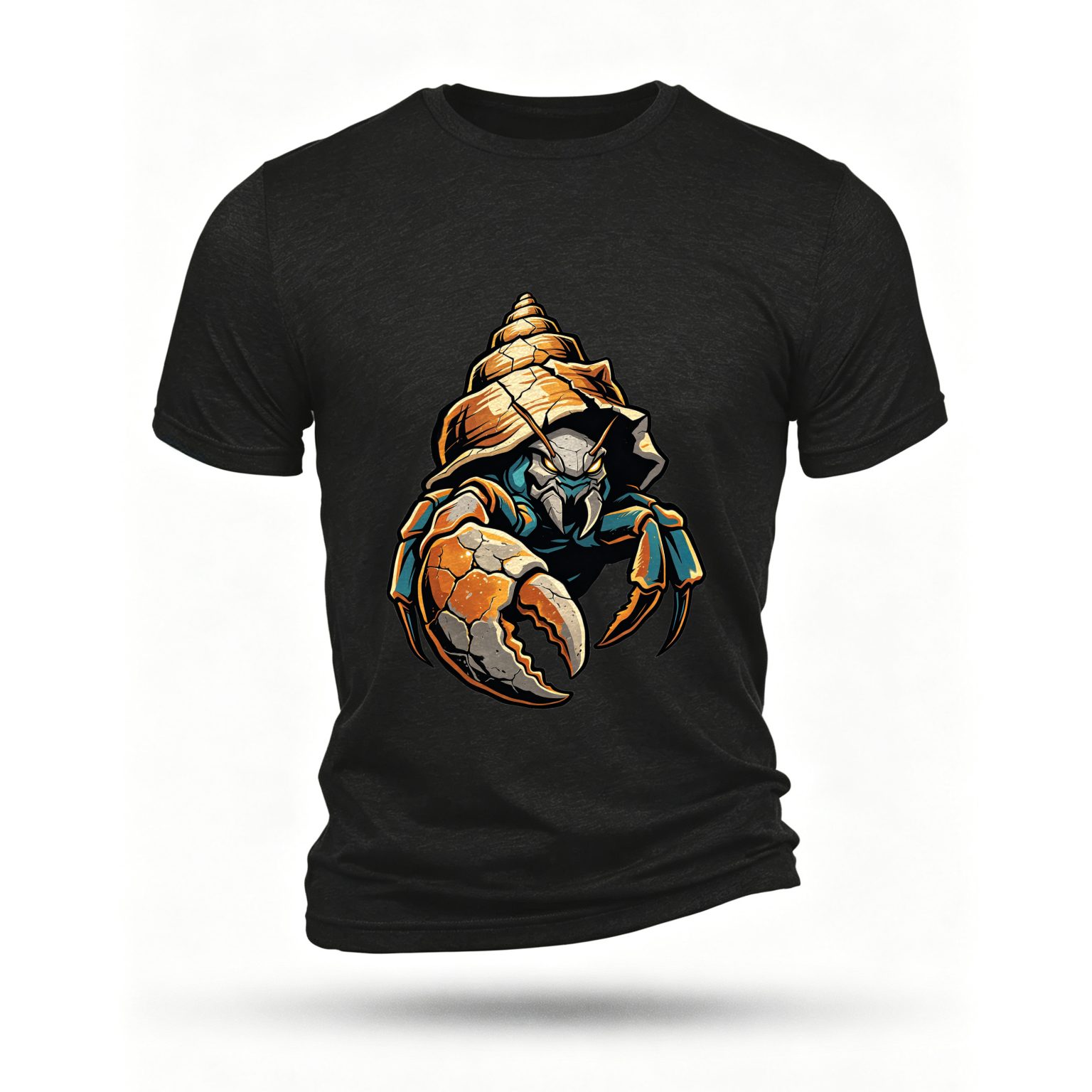 Black T-shirt, front print
