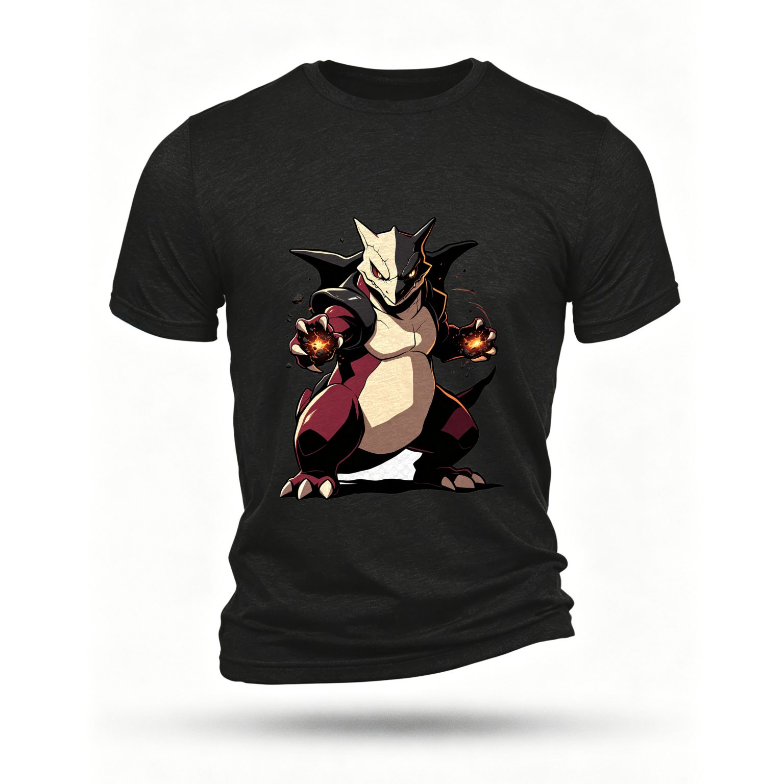 Black T-shirt, front print