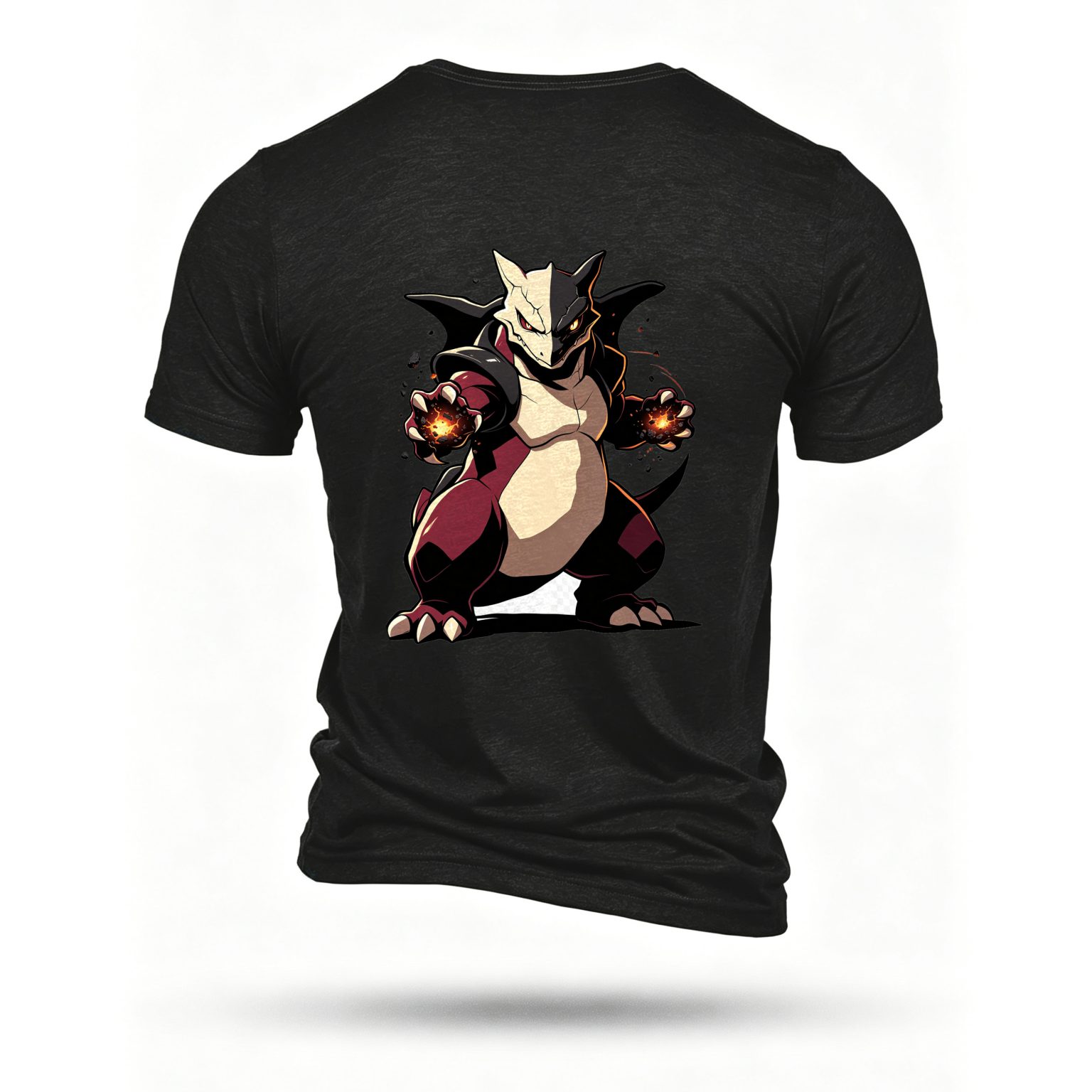 Black T-shirt, back print