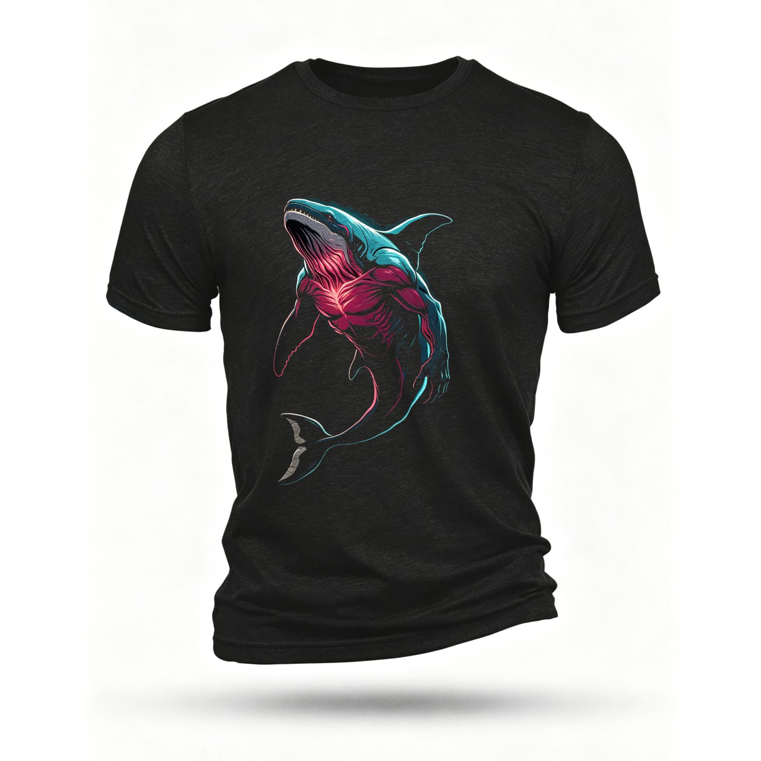 Black T-shirt, front print