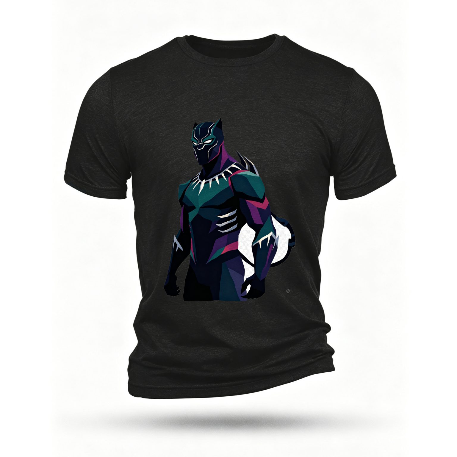 Black T-shirt, front print