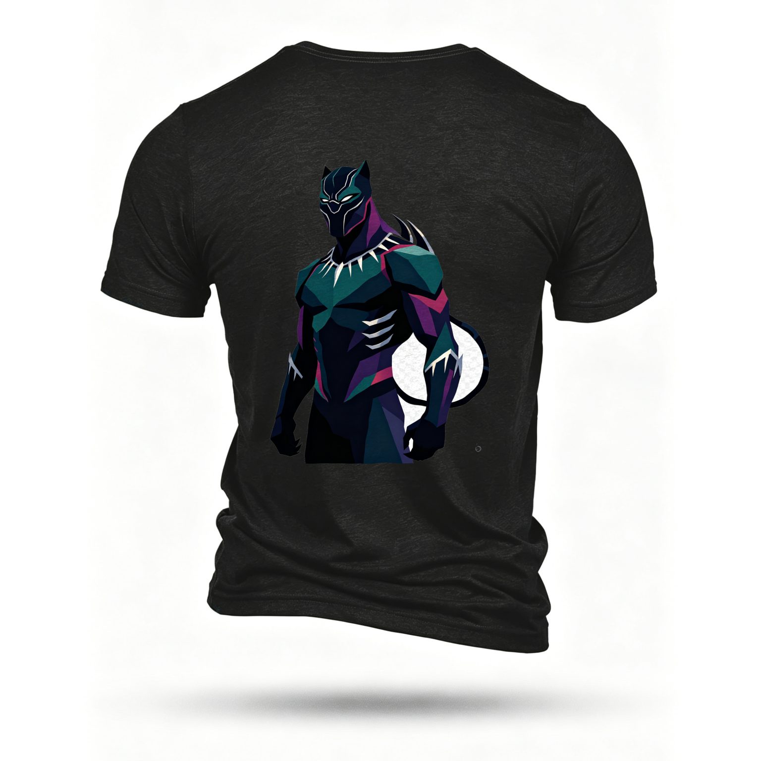 Black T-shirt, back print