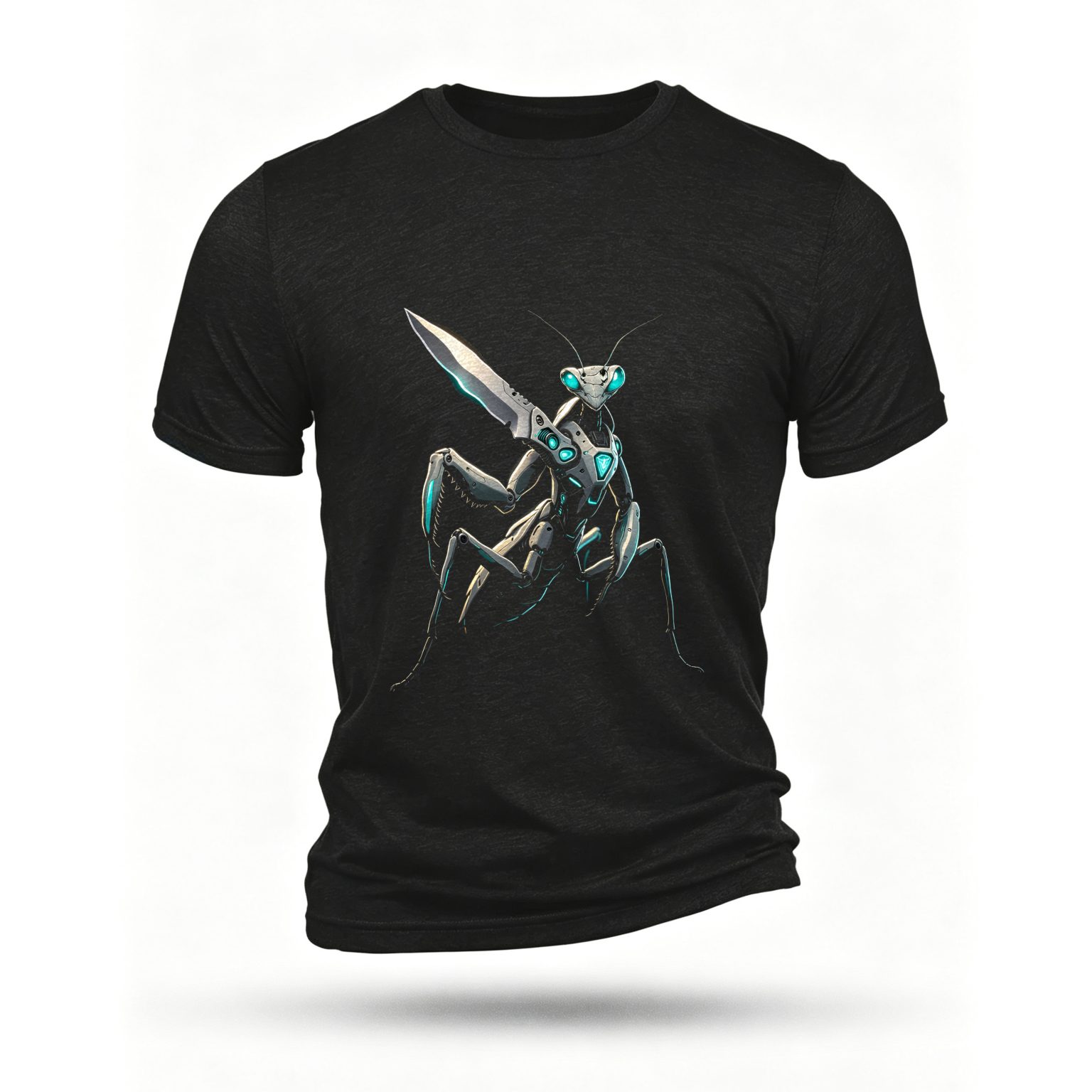 Black T-shirt, front print
