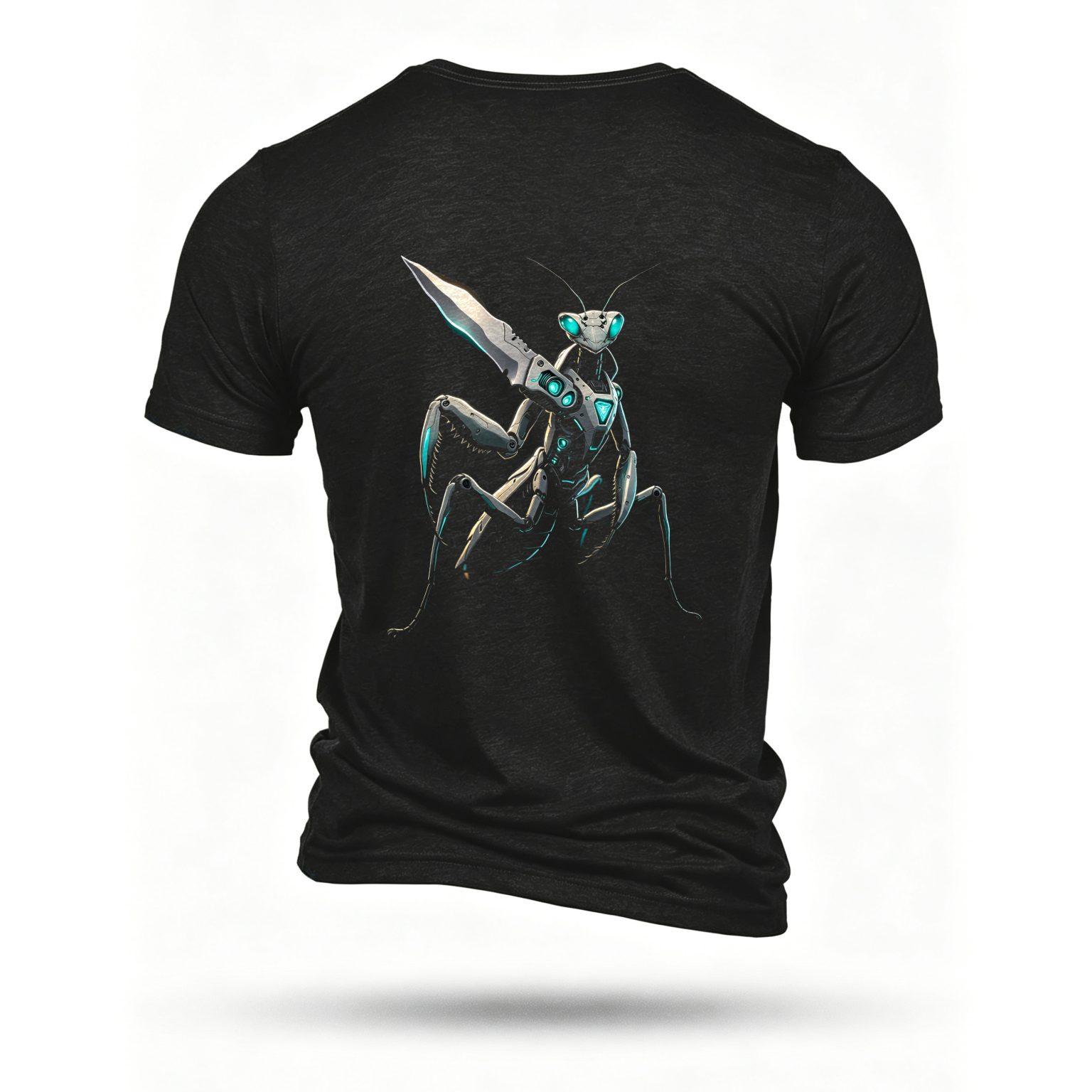 Black T-shirt, back print
