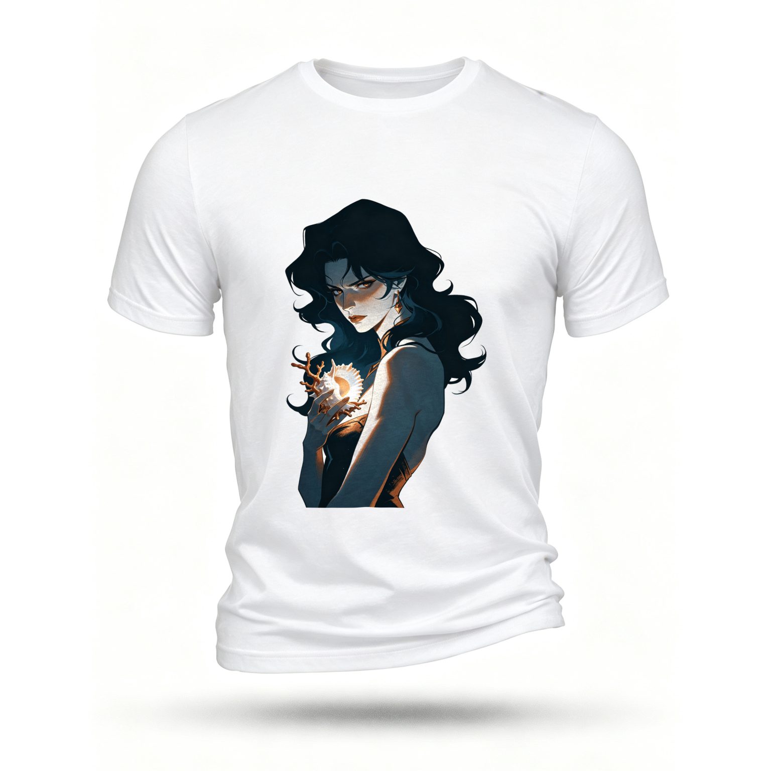White T-shirt, front print