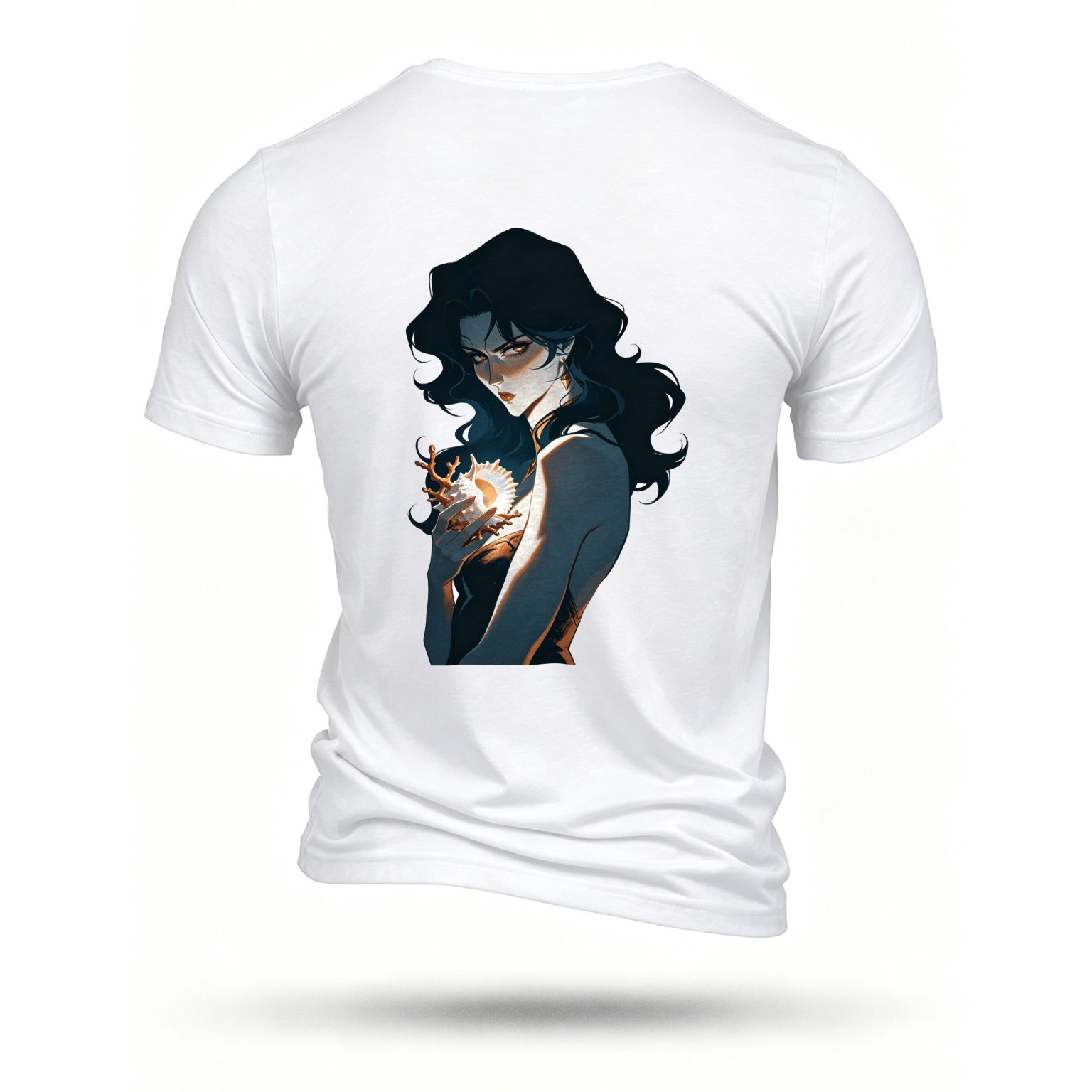 White T-shirt, back print